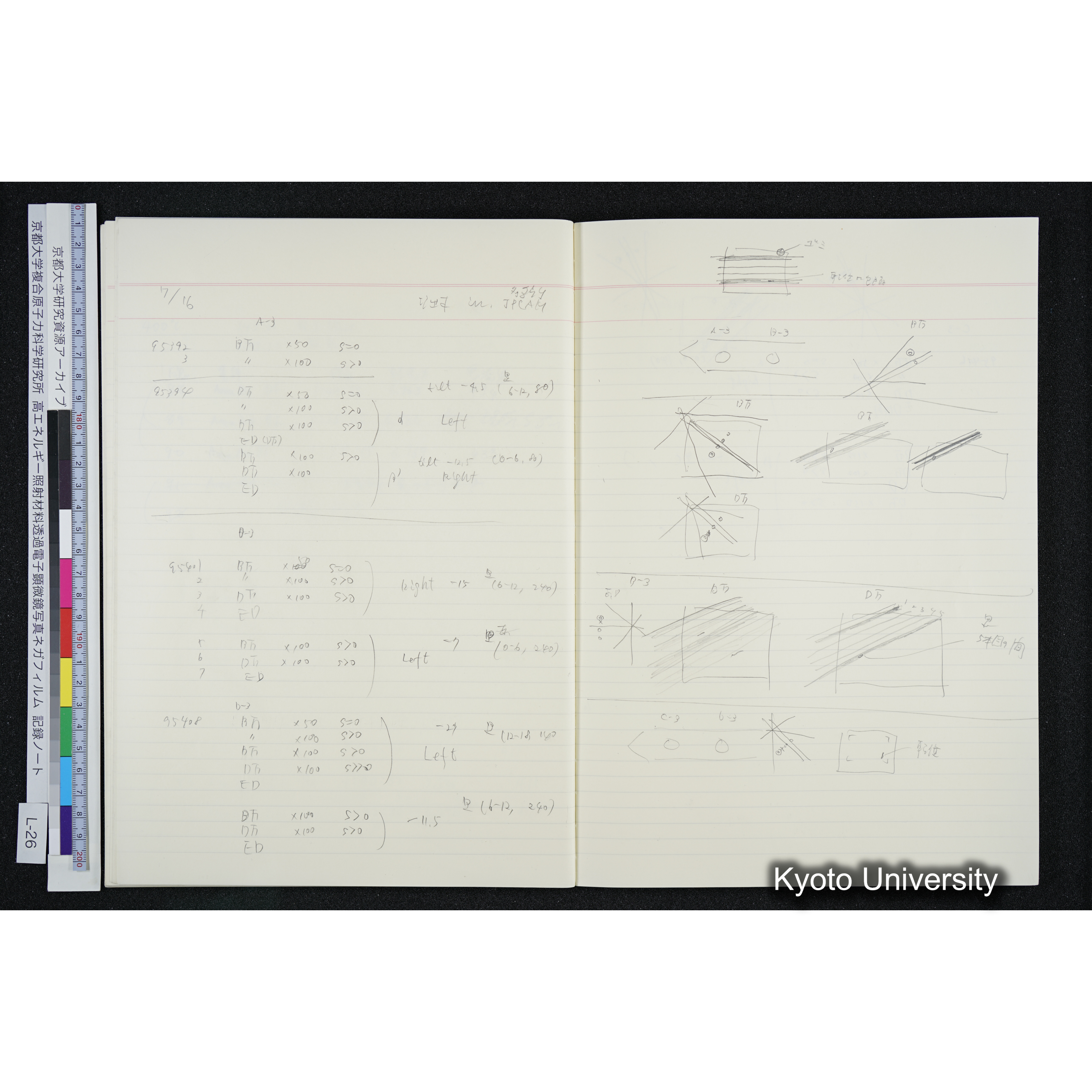 [記録ノート, Lシリーズ] L-26 '94. 6. 18 (39)