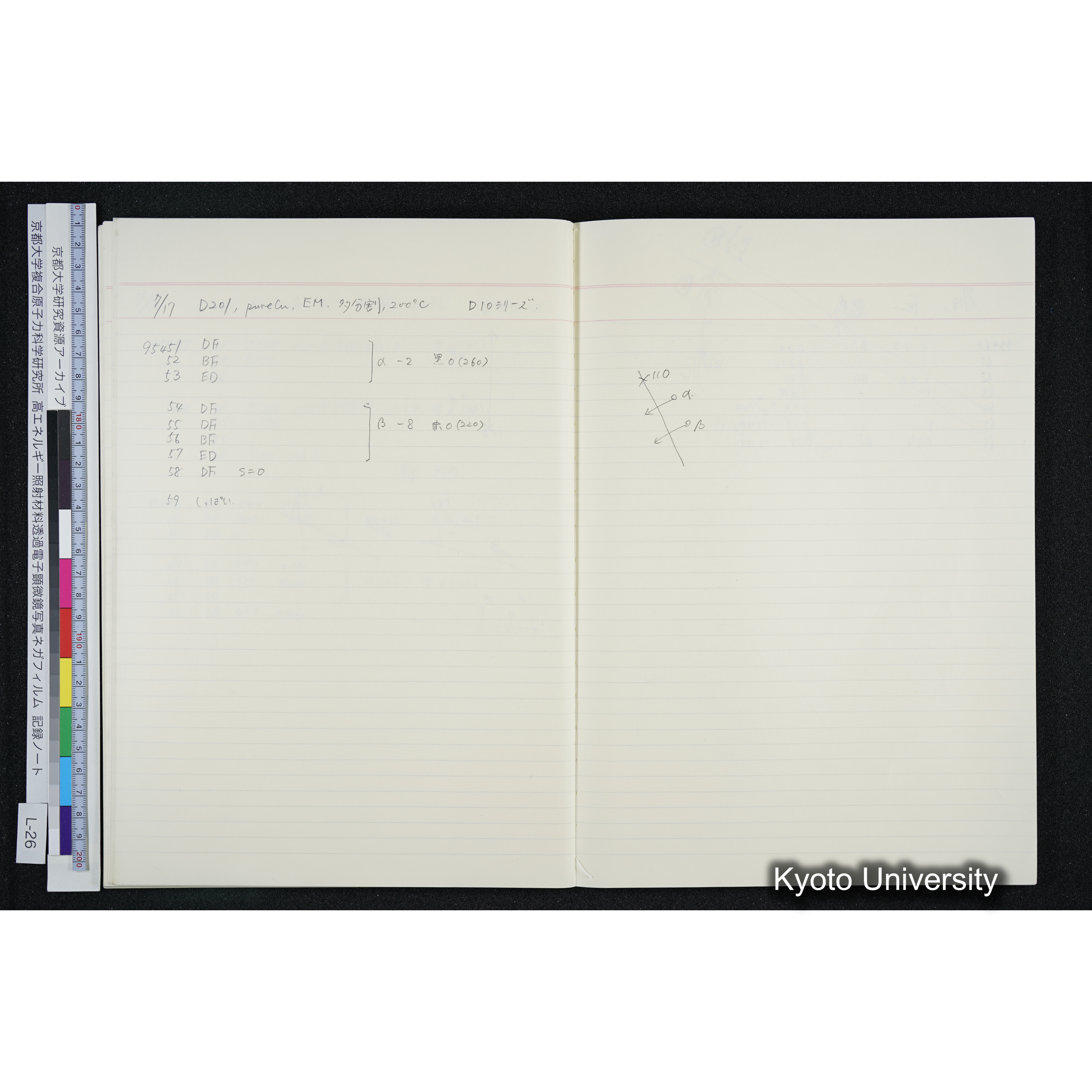 [記録ノート, Lシリーズ] L-26 '94. 6. 18 (43)