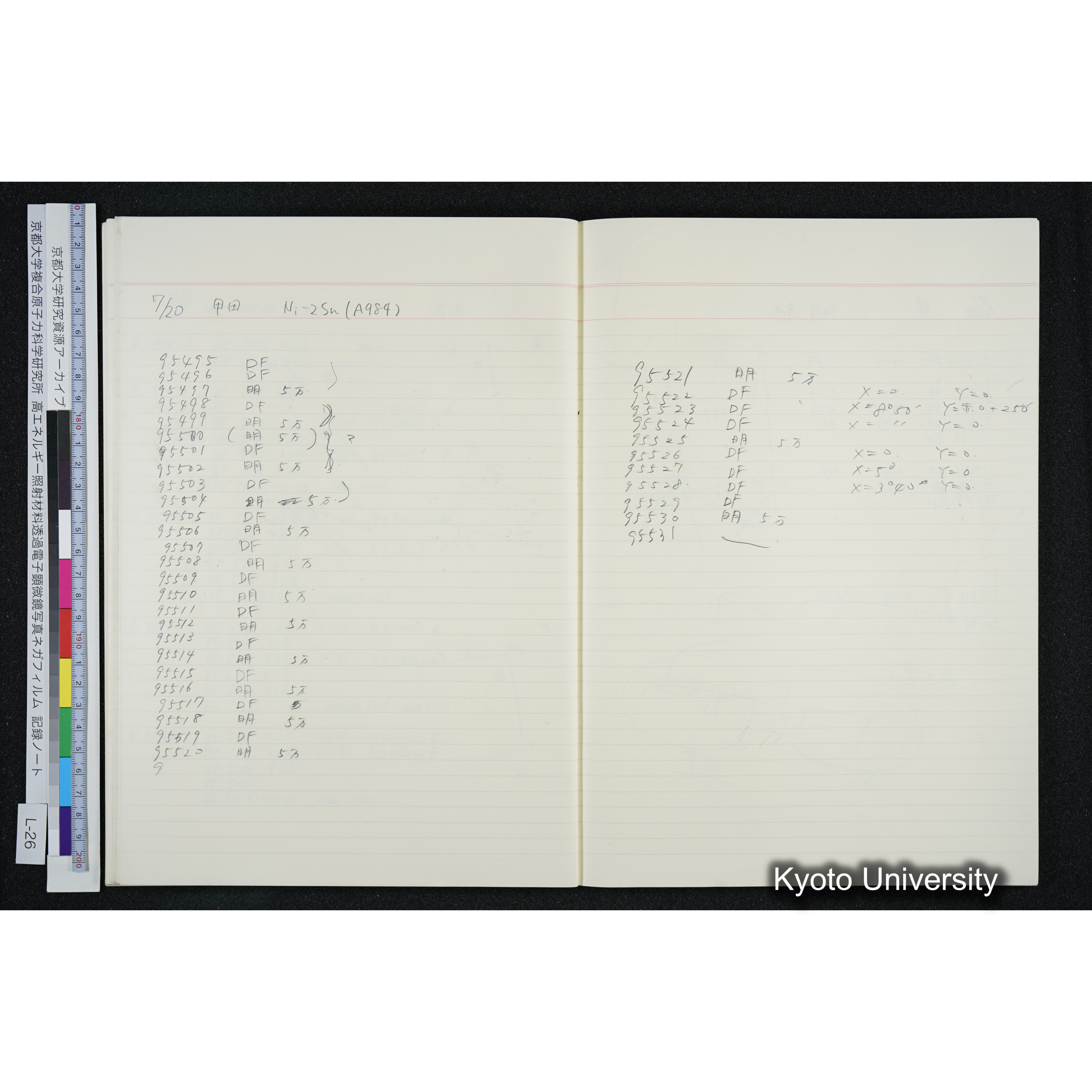 [記録ノート, Lシリーズ] L-26 '94. 6. 18 (46)