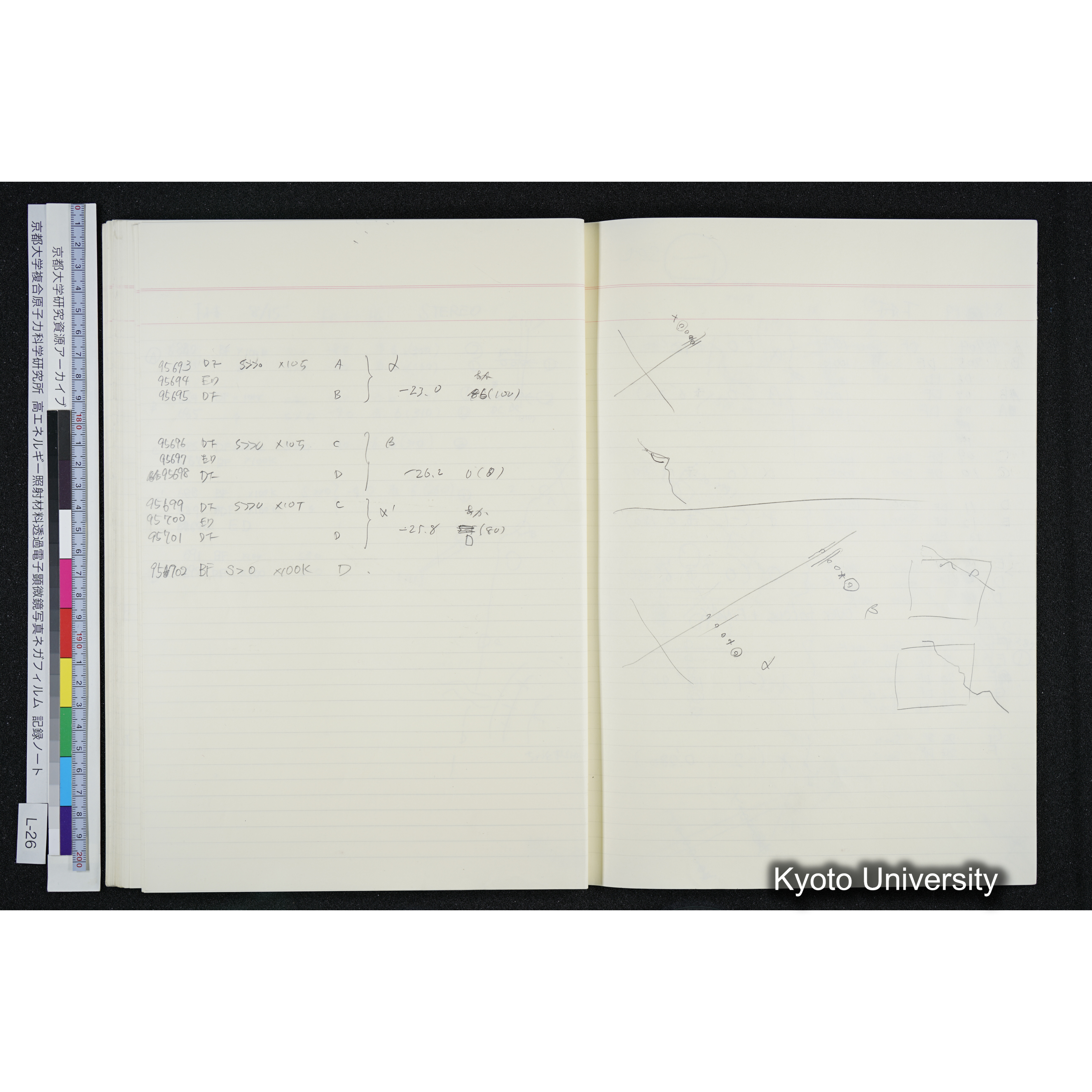 [記録ノート, Lシリーズ] L-26 '94. 6. 18 (57)