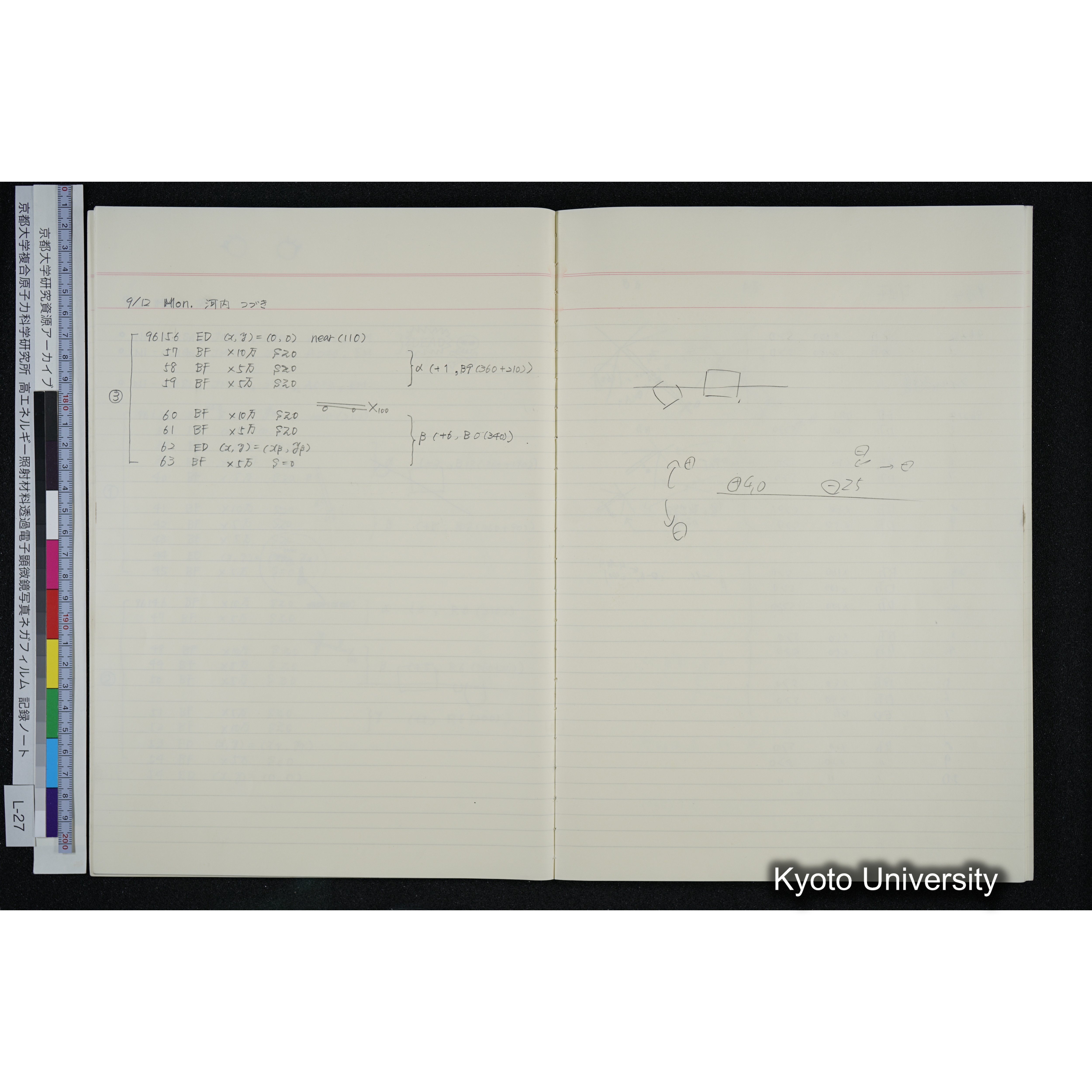 [記録ノート, Lシリーズ] L-27 '94. 8. 22〜 (22)