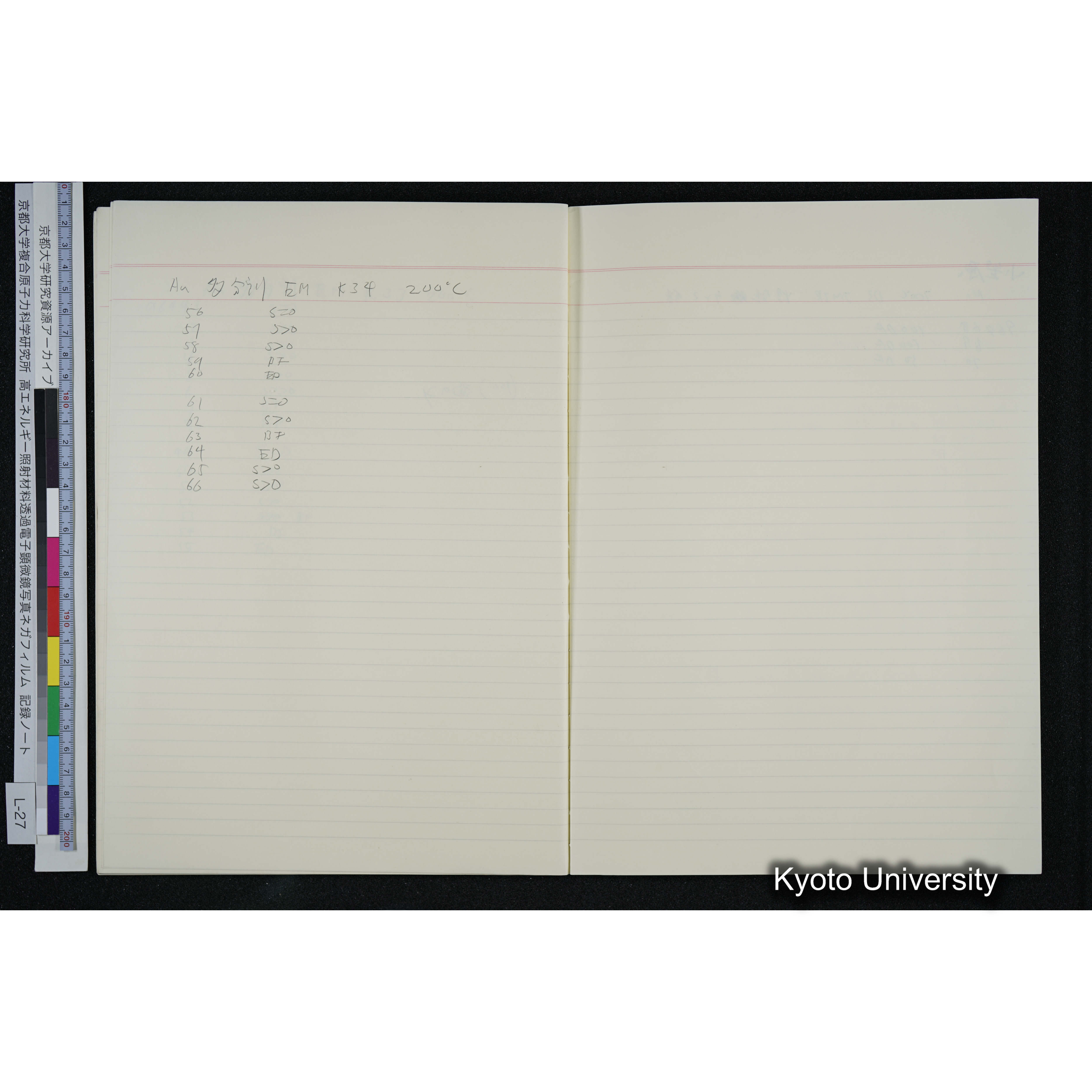 [記録ノート, Lシリーズ] L-27 '94. 8. 22〜 (38)