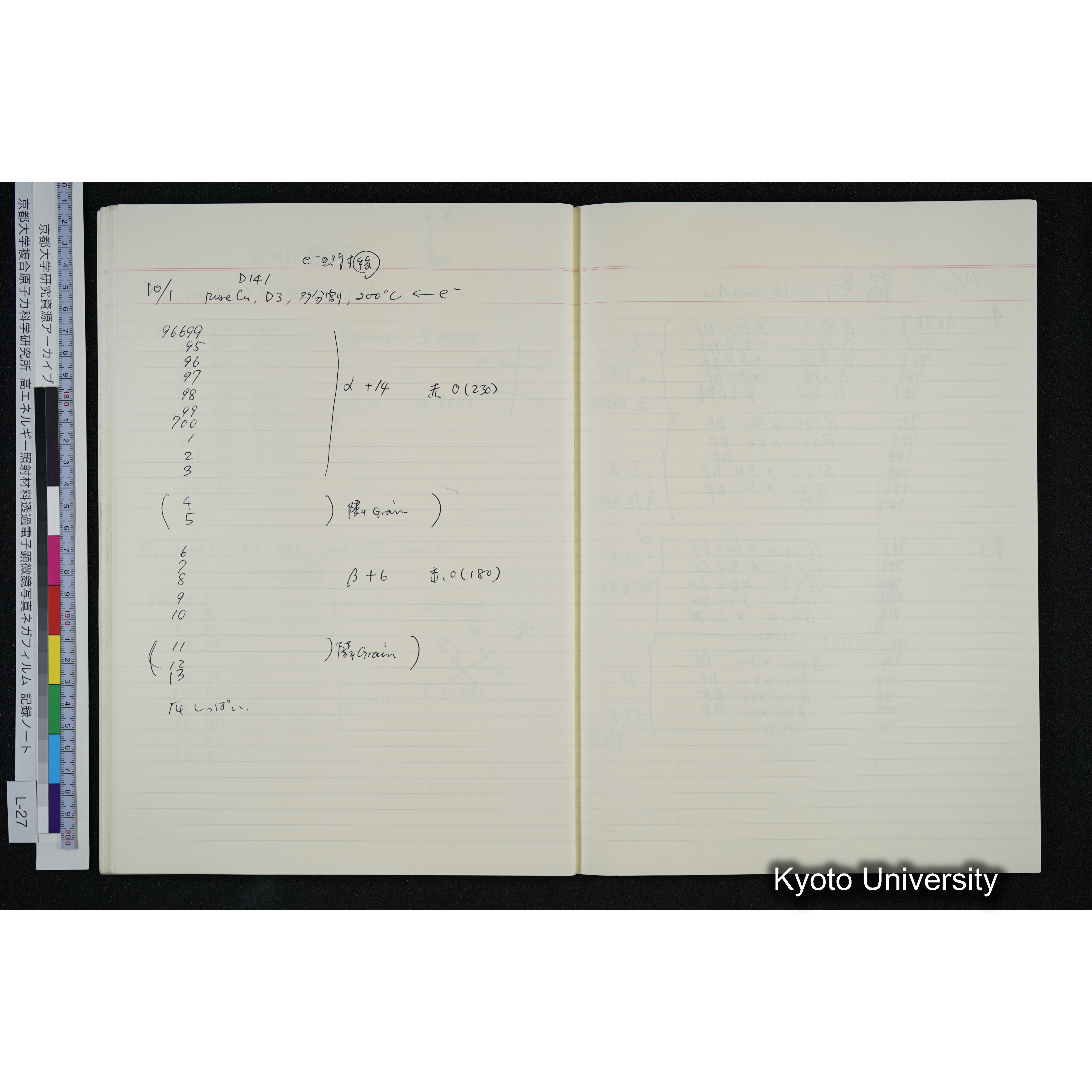 [記録ノート, Lシリーズ] L-27 '94. 8. 22〜 (53)