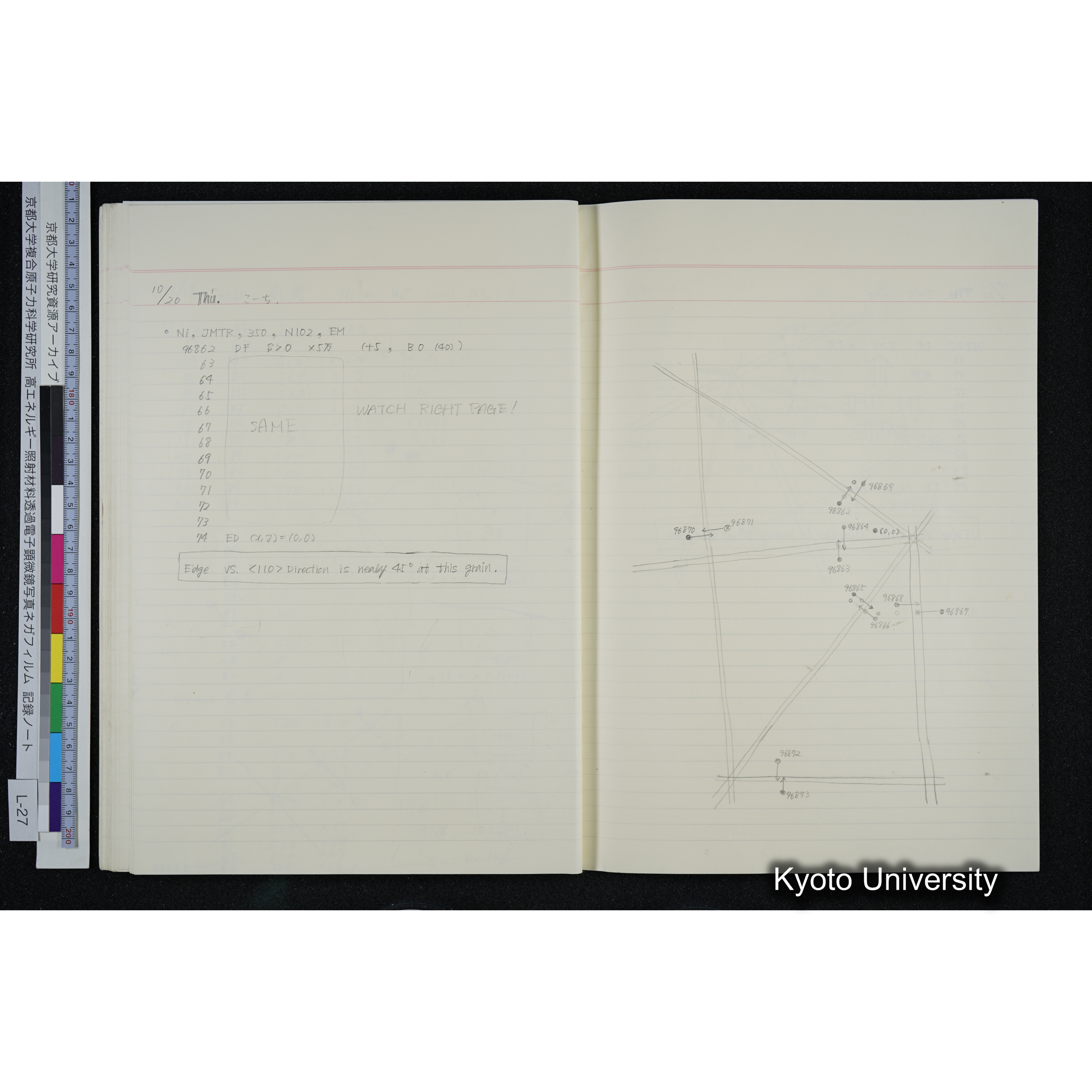 [記録ノート, Lシリーズ] L-27 '94. 8. 22〜 (61)