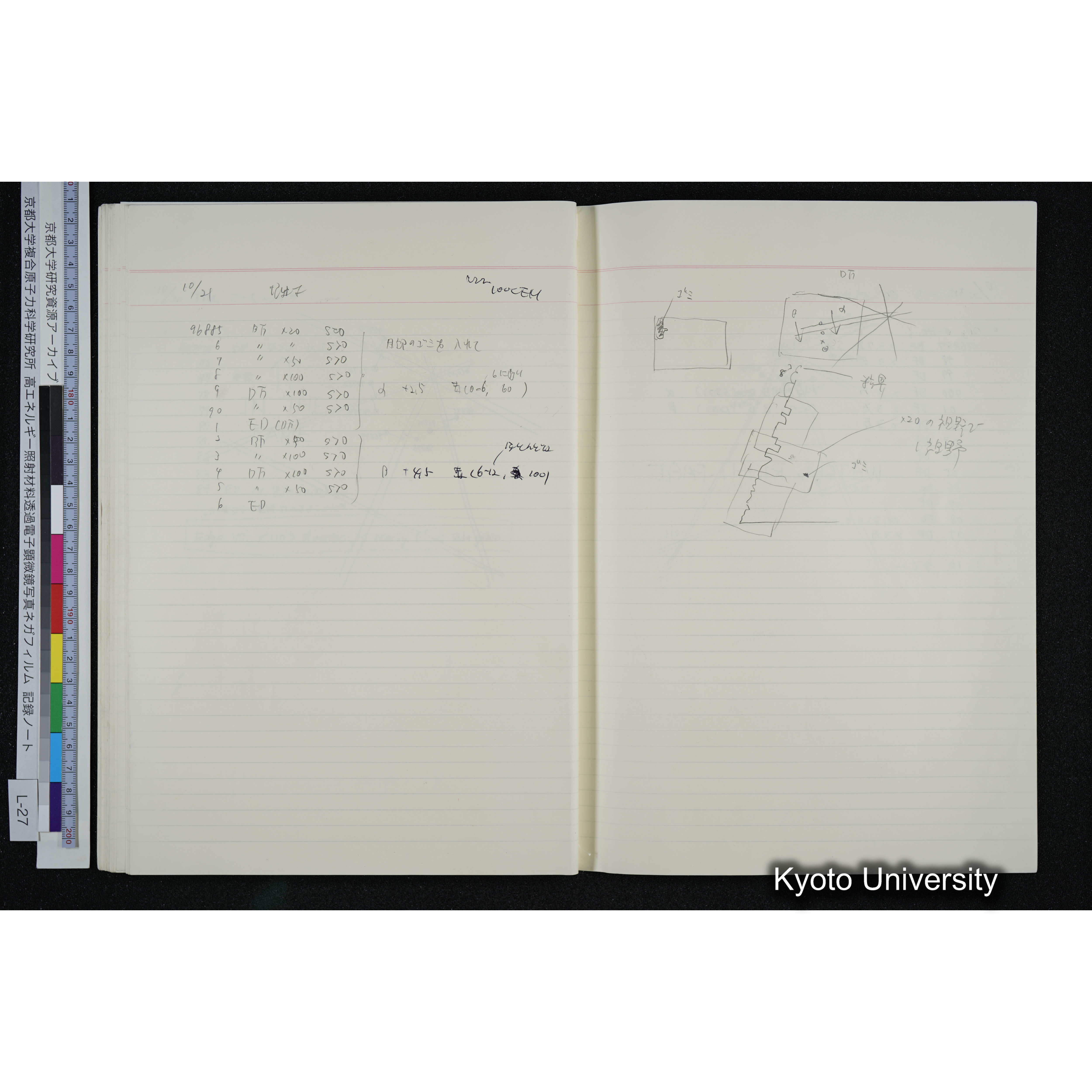 [記録ノート, Lシリーズ] L-27 '94. 8. 22〜 (63)