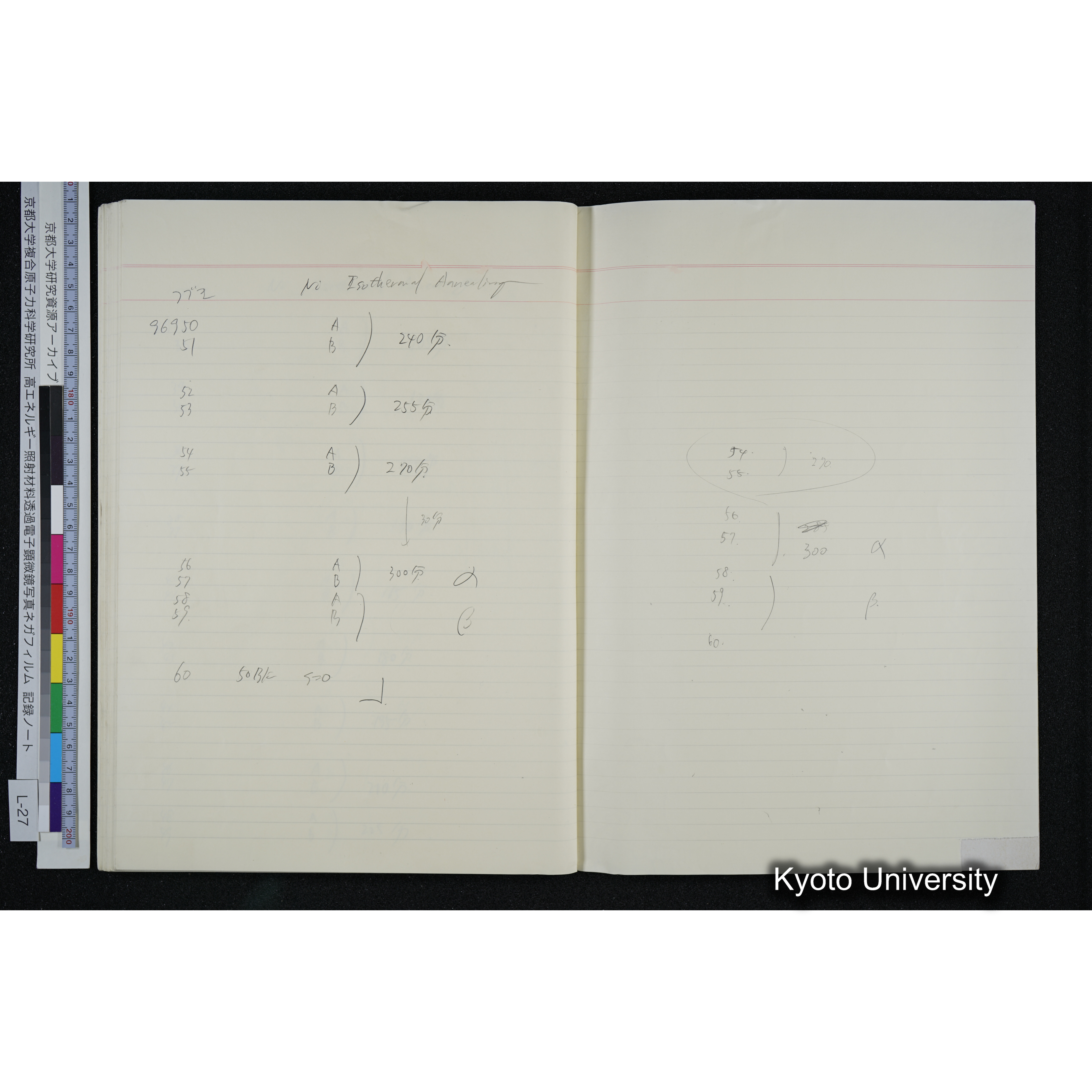 [記録ノート, Lシリーズ] L-27 '94. 8. 22〜 (67)