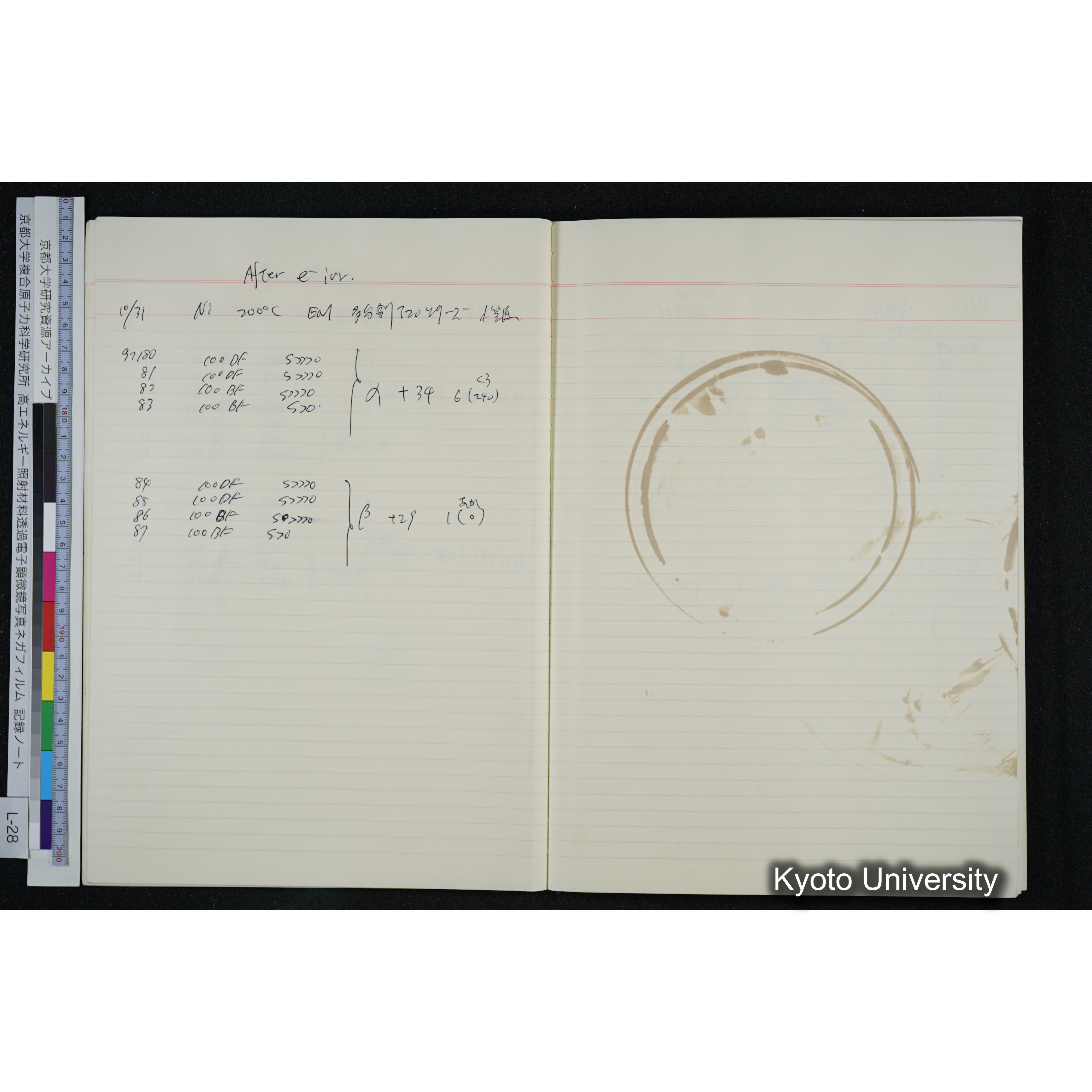 [記録ノート, Lシリーズ] L-28 '94. 10. 25〜 (18)