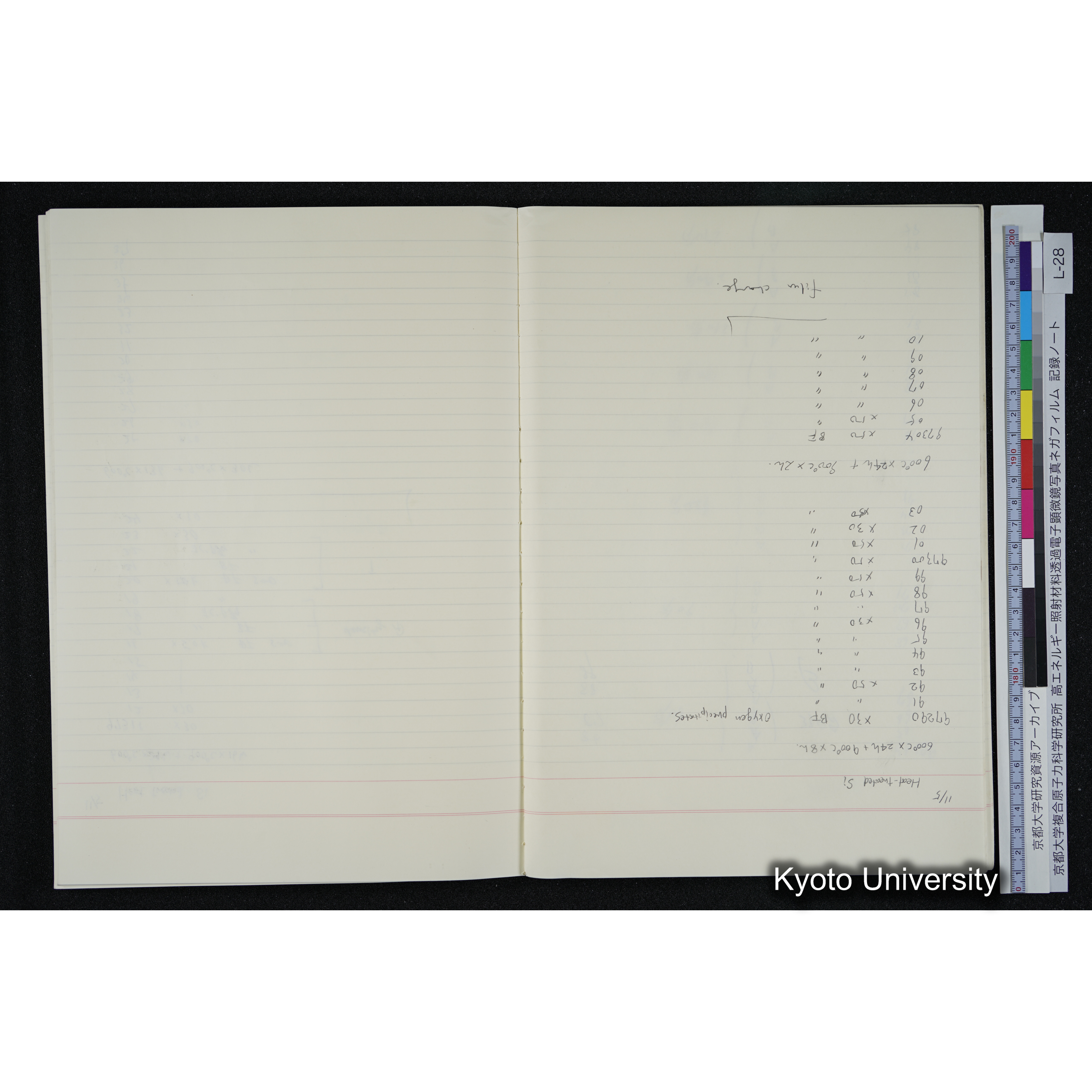 [記録ノート, Lシリーズ] L-28 '94. 10. 25〜 (25)