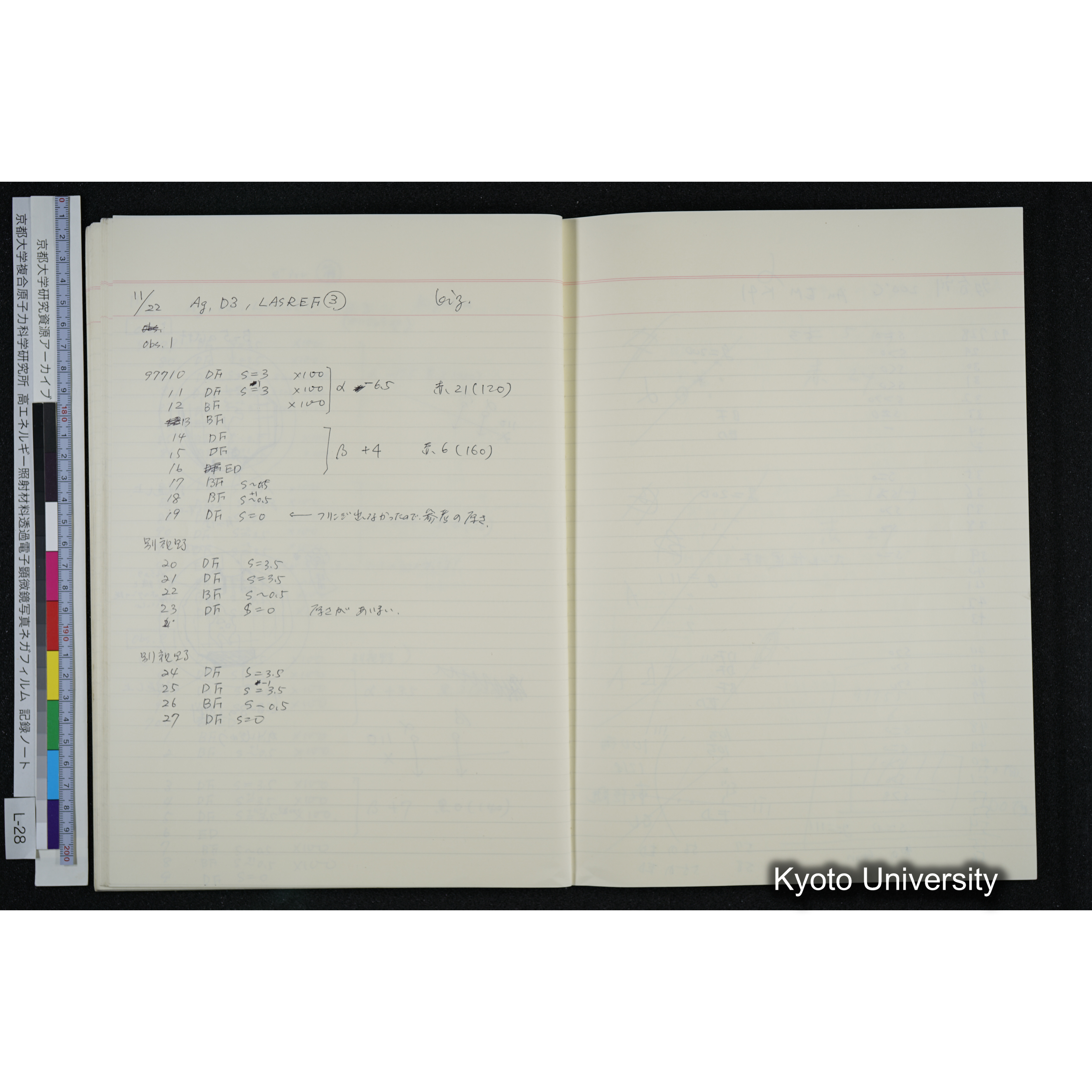 [記録ノート, Lシリーズ] L-28 '94. 10. 25〜 (46)