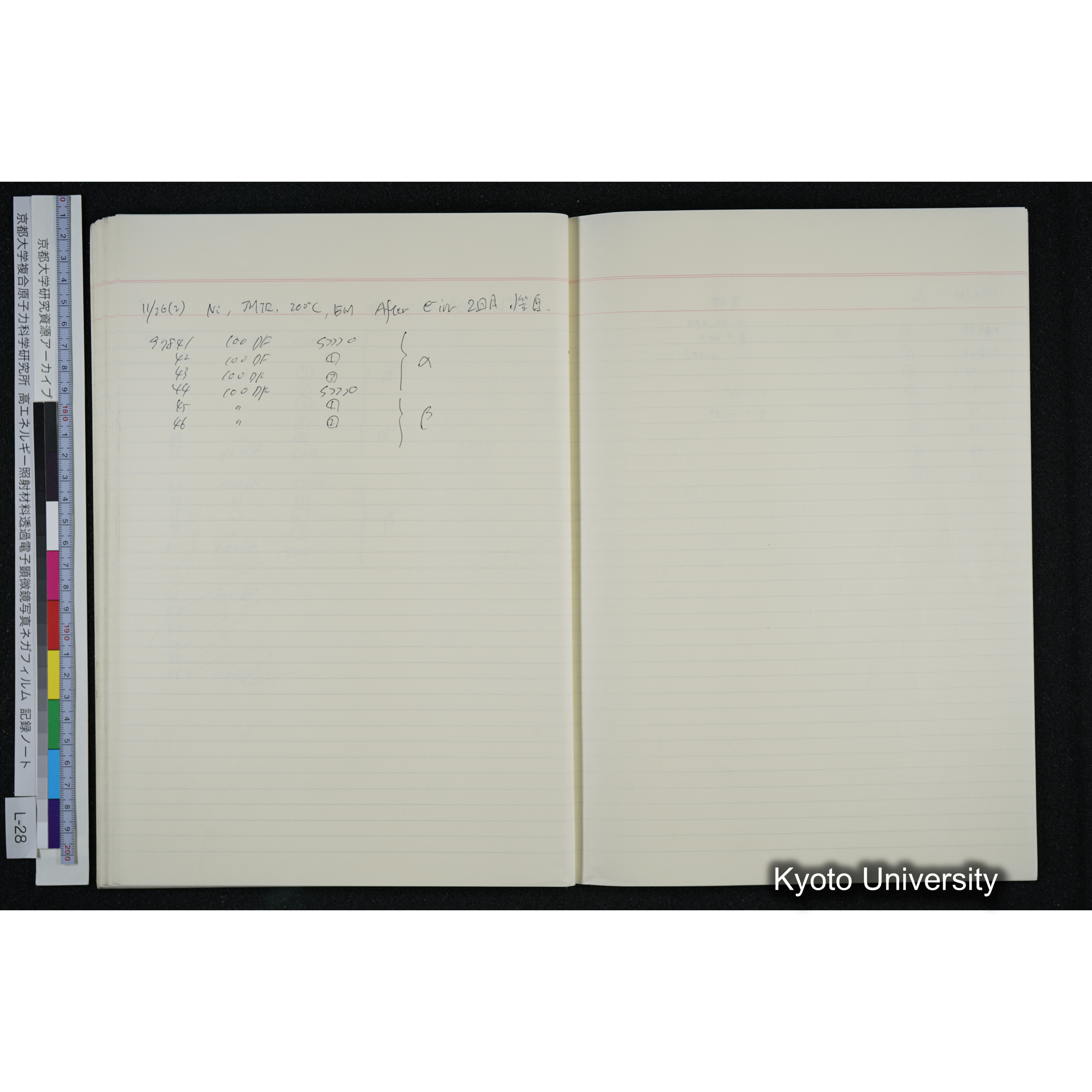 [記録ノート, Lシリーズ] L-28 '94. 10. 25〜 (53)