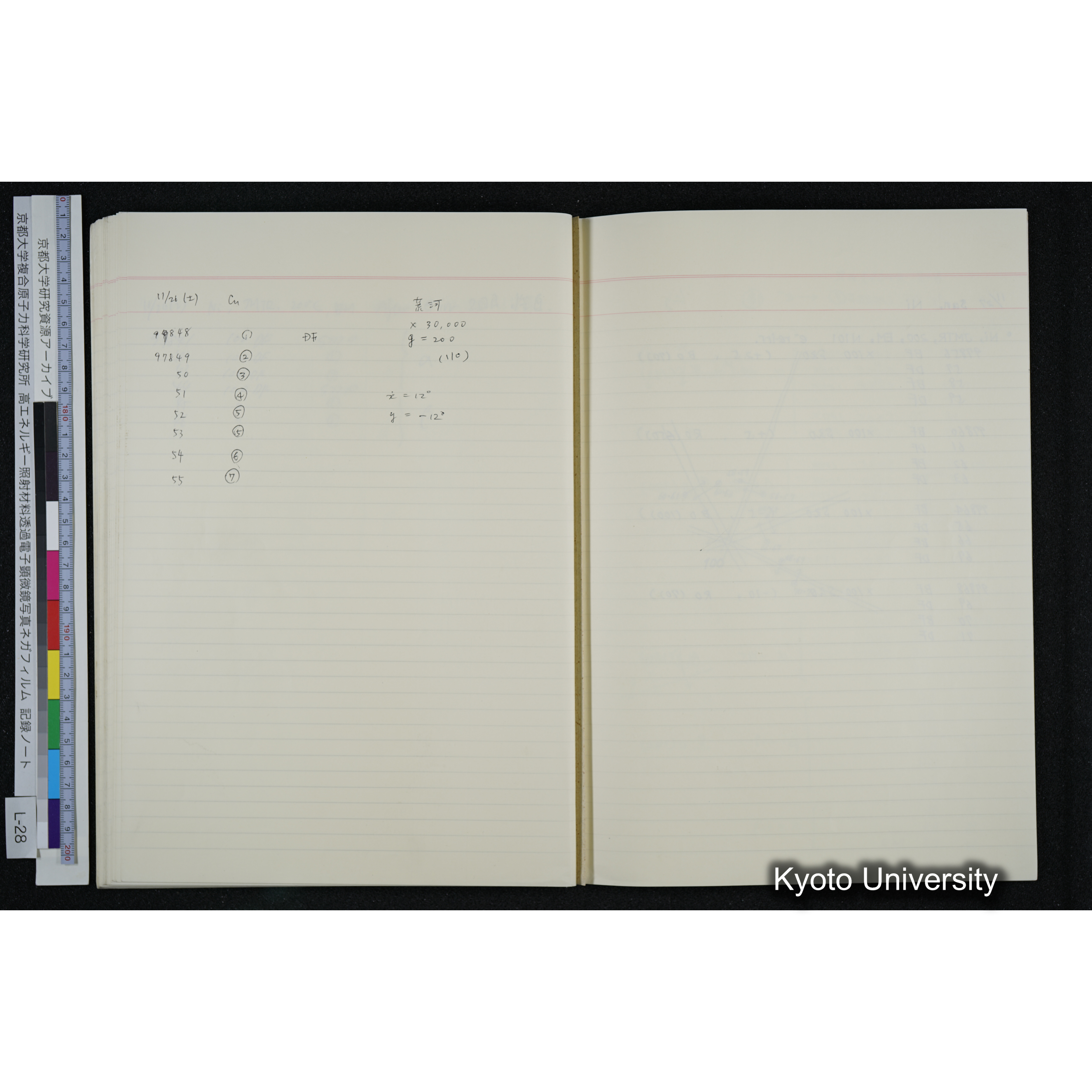 [記録ノート, Lシリーズ] L-28 '94. 10. 25〜 (54)