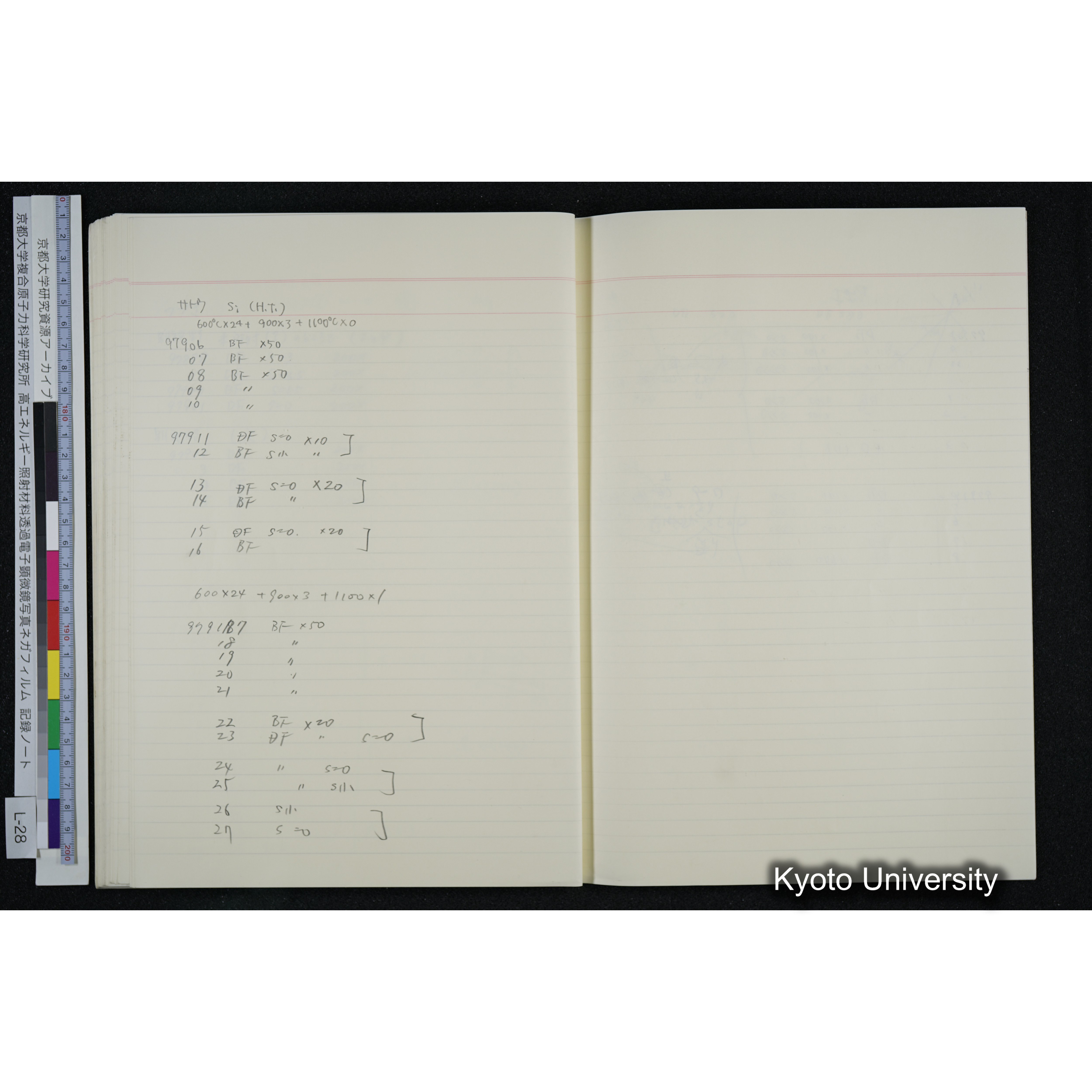 [記録ノート, Lシリーズ] L-28 '94. 10. 25〜 (58)