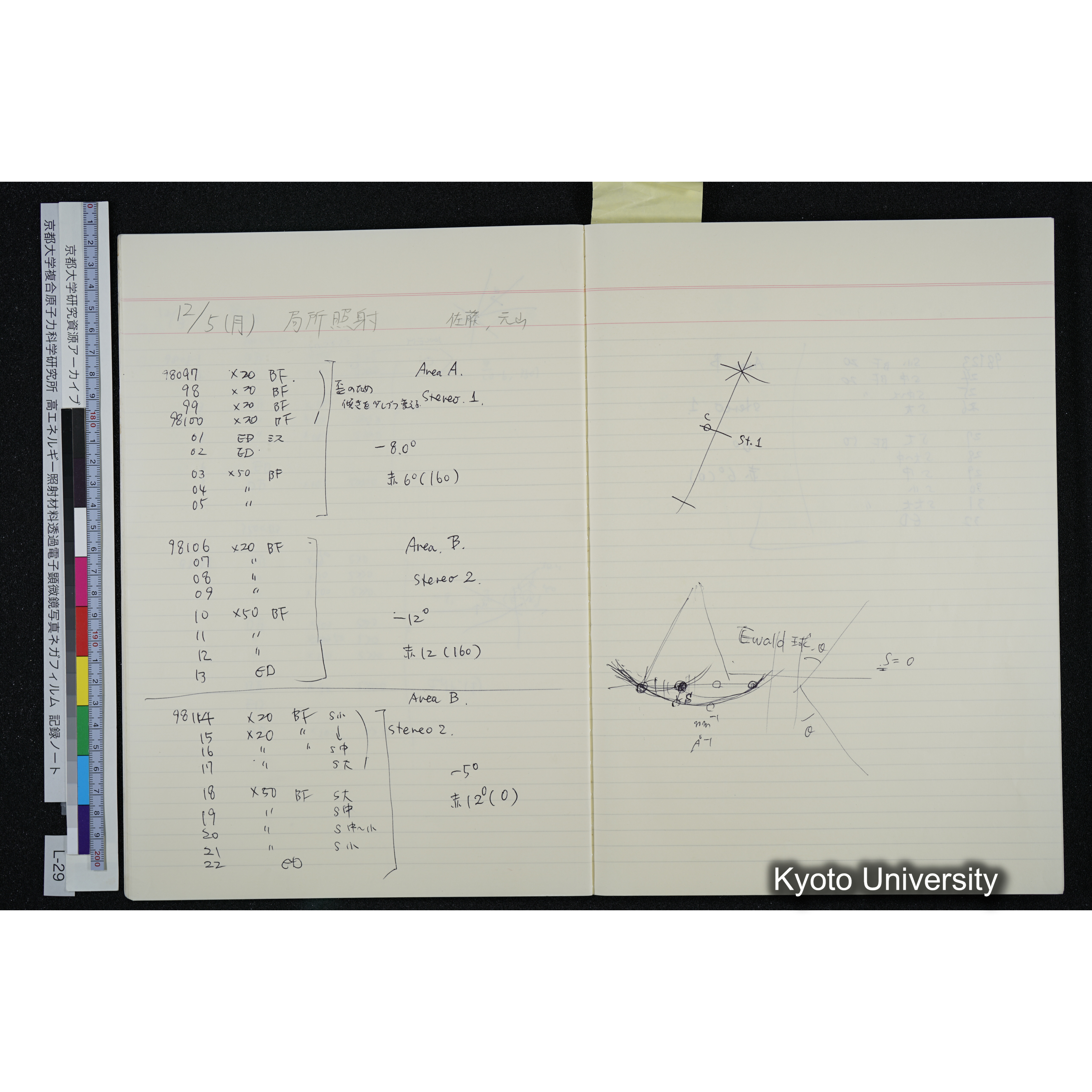 [記録ノート, Lシリーズ] L-29 '94. 12. 1〜'94. 12. 24 (12)