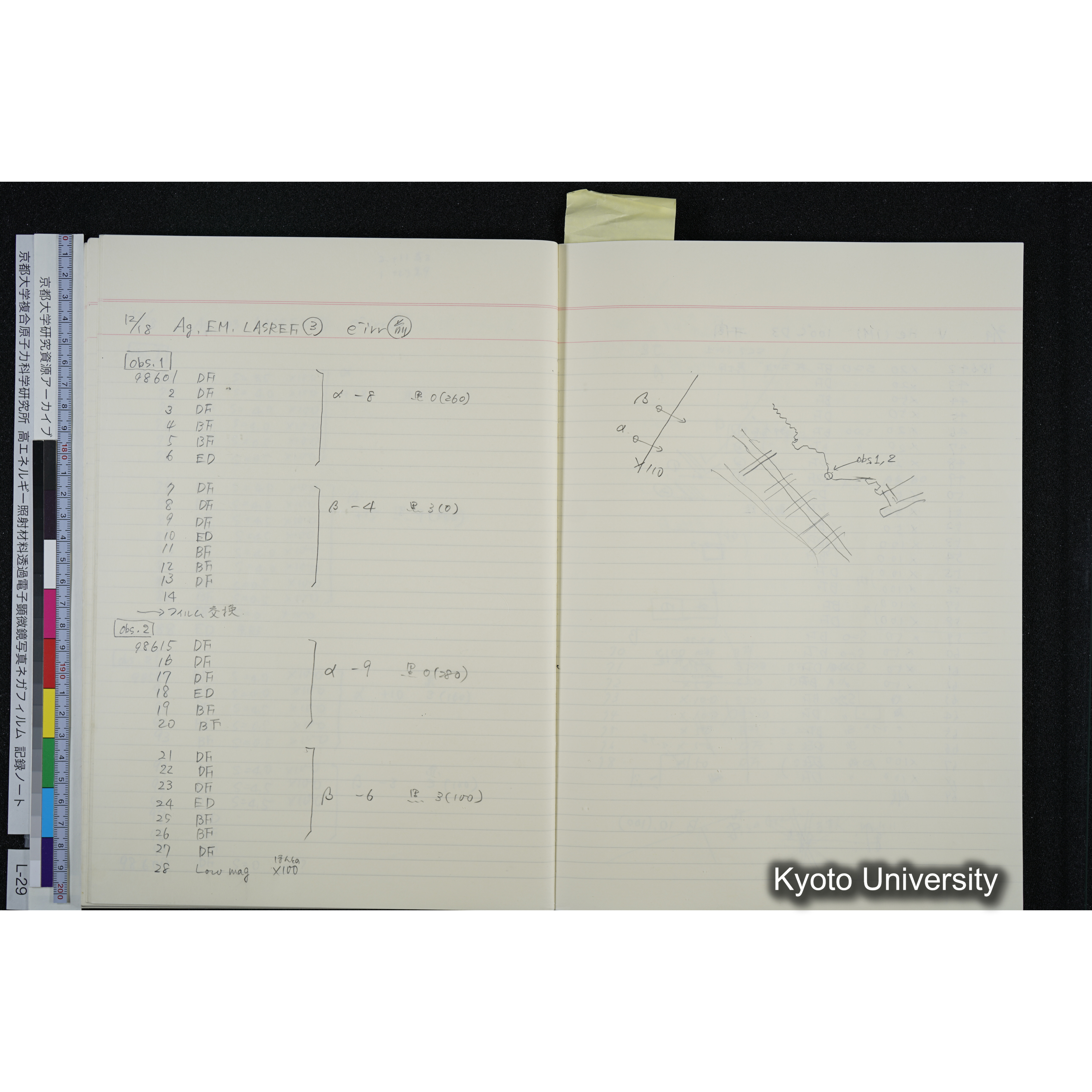 [記録ノート, Lシリーズ] L-29 '94. 12. 1〜'94. 12. 24 (42)