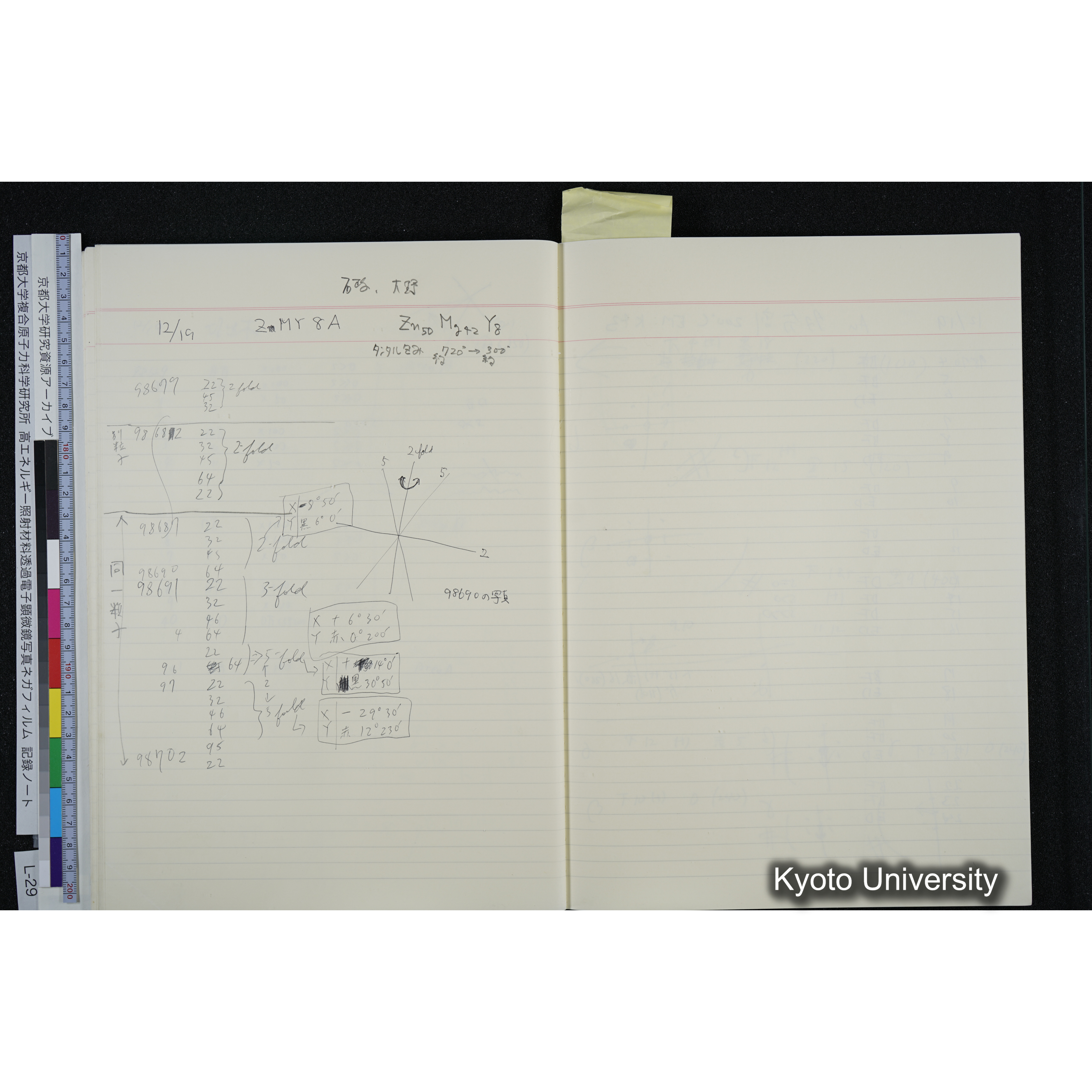 [記録ノート, Lシリーズ] L-29 '94. 12. 1〜'94. 12. 24 (45)