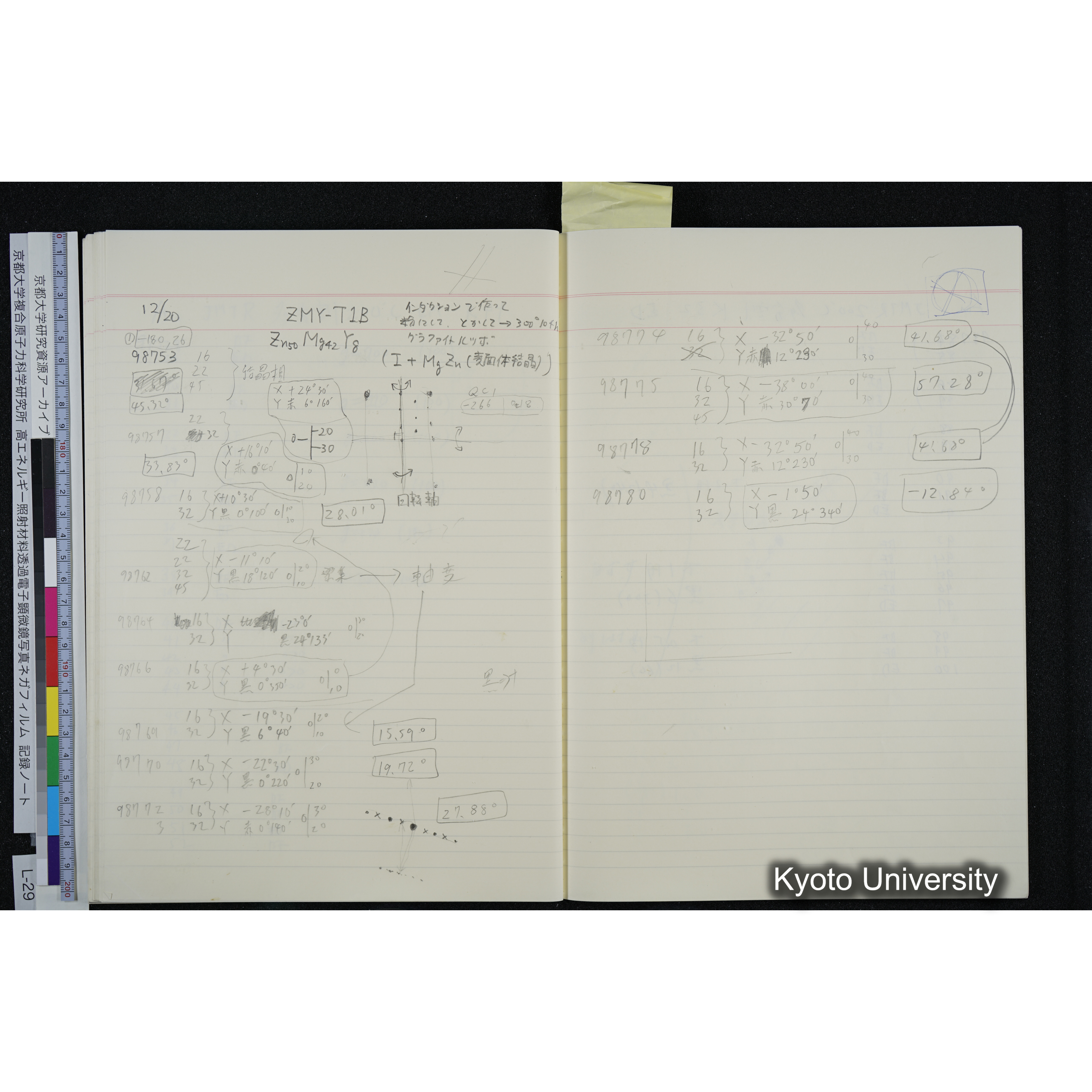 [記録ノート, Lシリーズ] L-29 '94. 12. 1〜'94. 12. 24 (49)