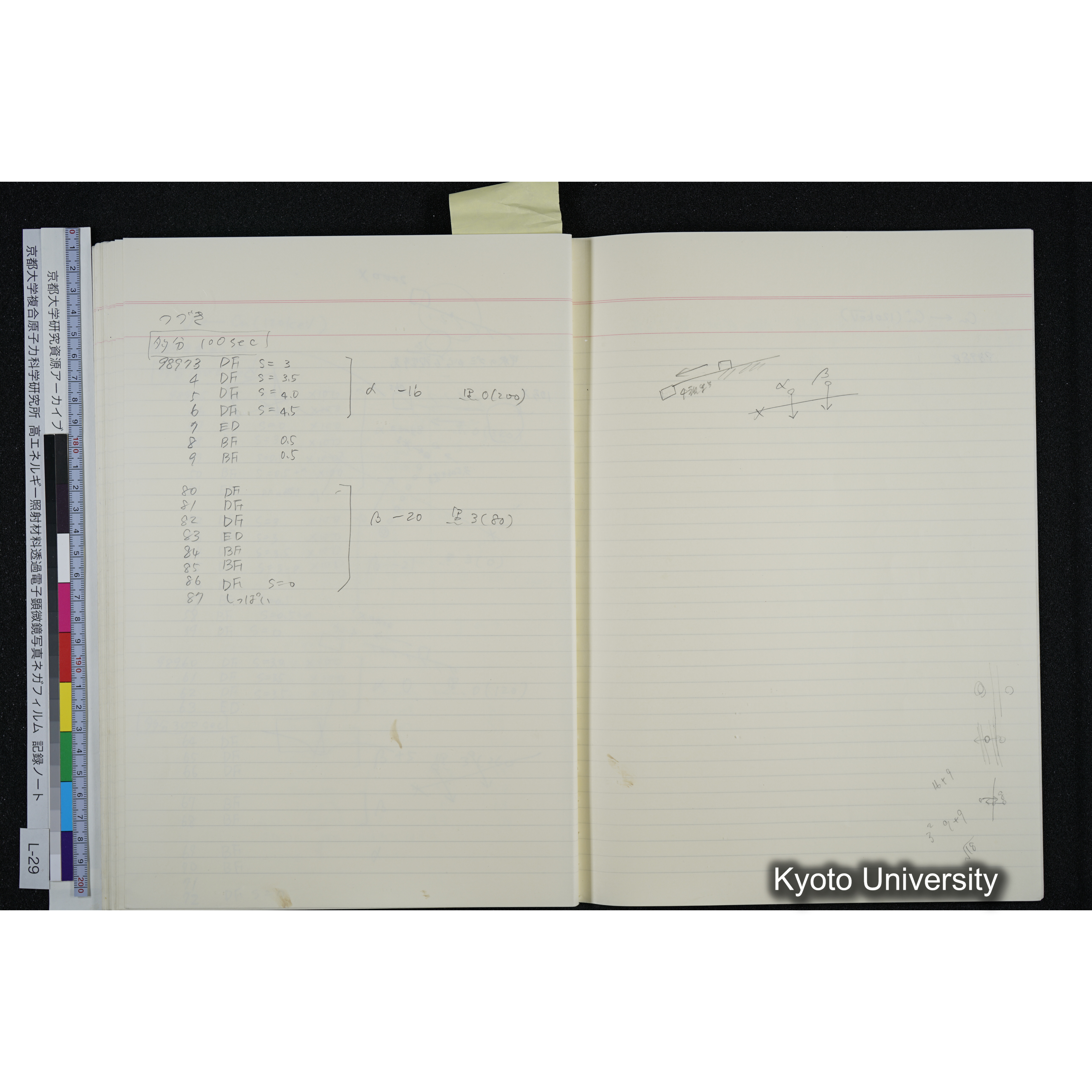 [記録ノート, Lシリーズ] L-29 '94. 12. 1〜'94. 12. 24 (58)