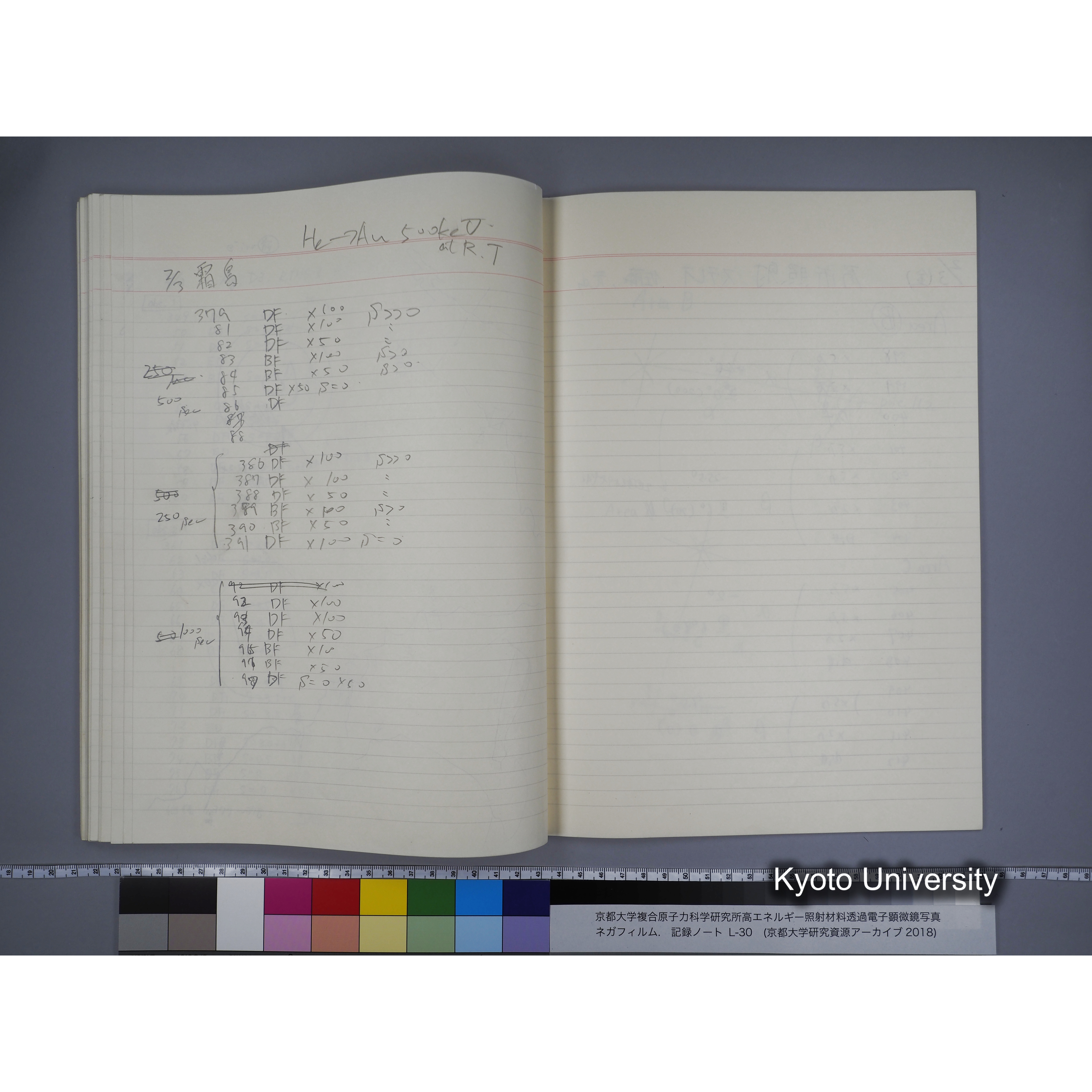 [記録ノート, Lシリーズ] L-30 '94.12.30〜 '95.2.5 (55)