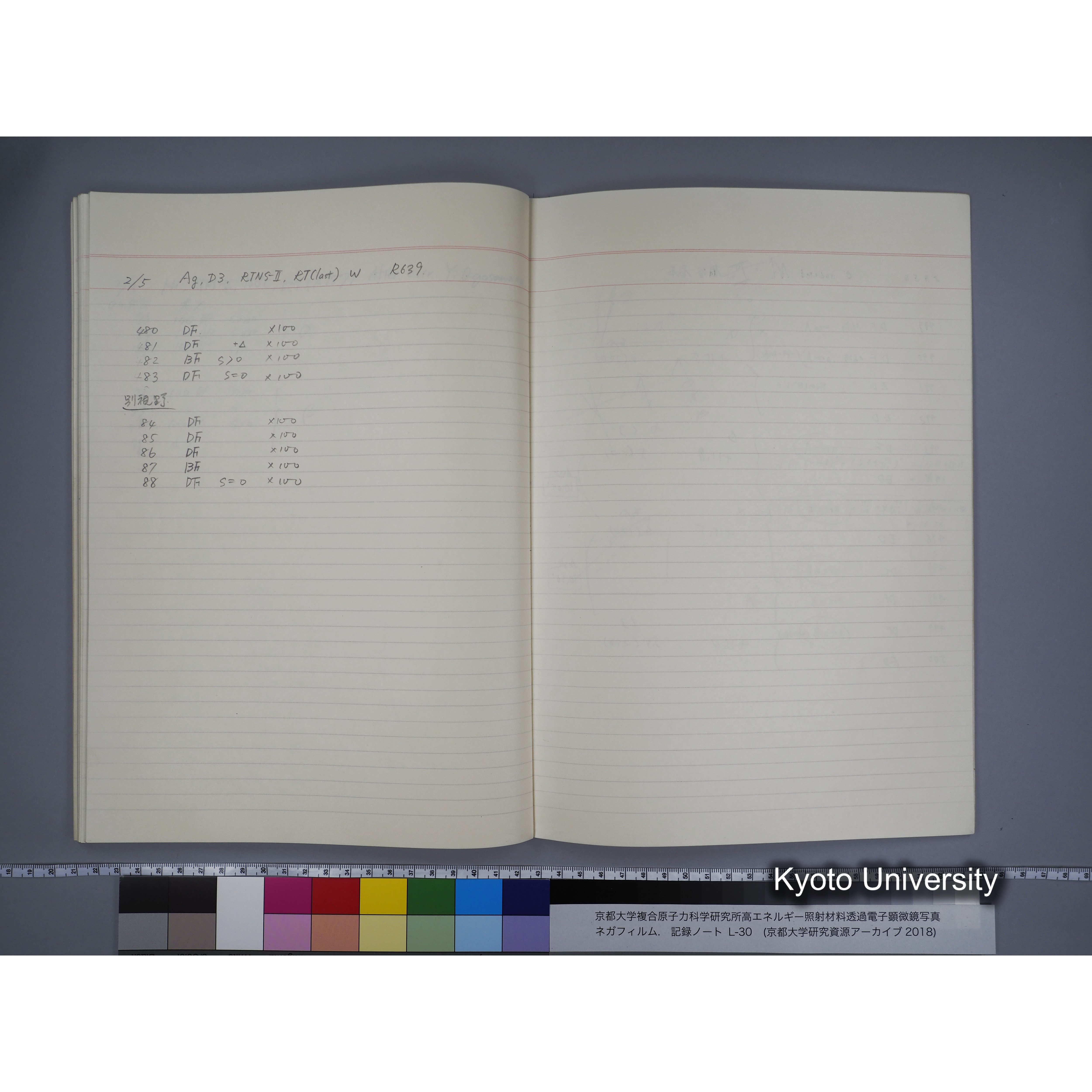 [記録ノート, Lシリーズ] L-30 '94.12.30〜 '95.2.5 (61)