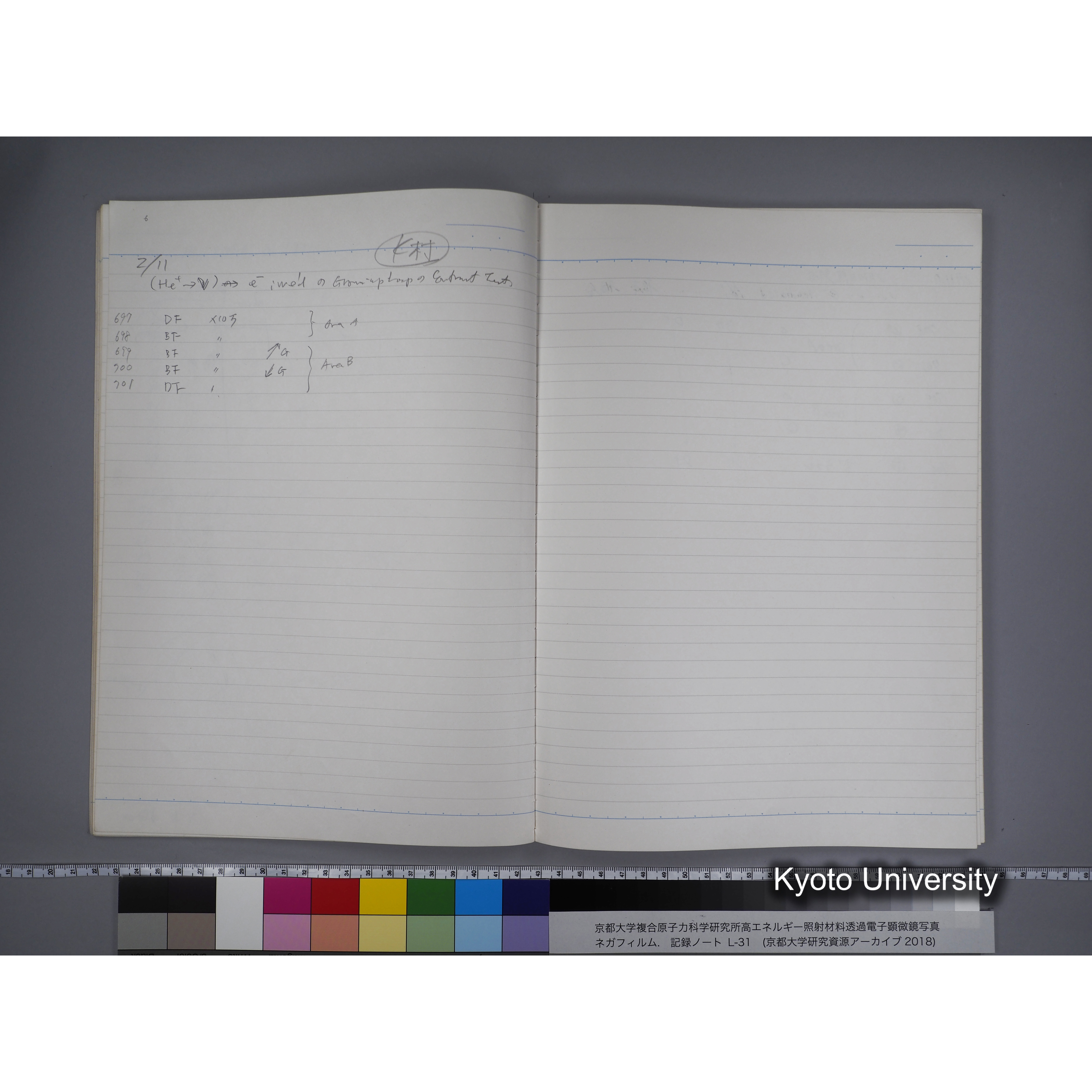 [記録ノート, Lシリーズ] L31 '95.2.5〜. (14)