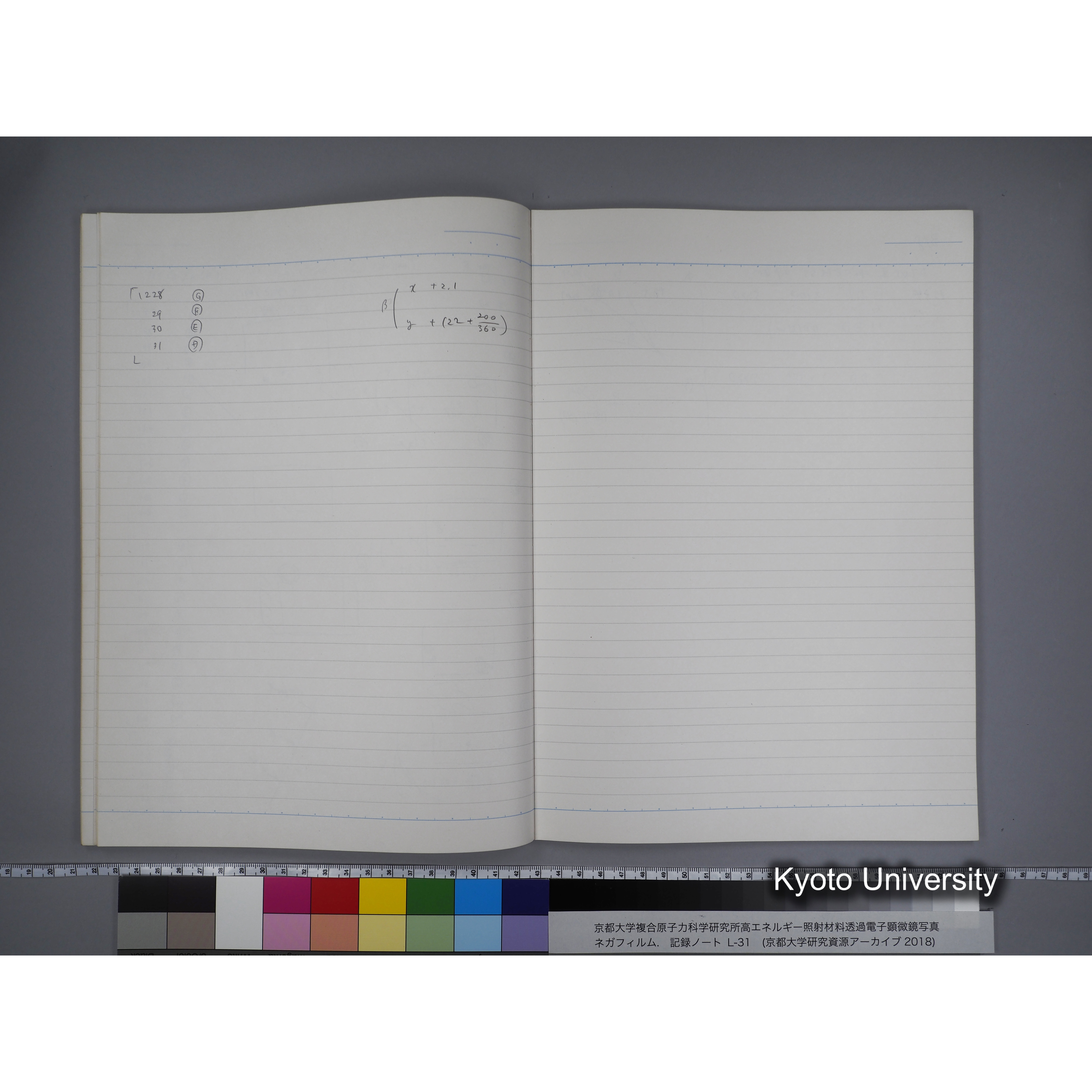 [記録ノート, Lシリーズ] L31 '95.2.5〜. (38)