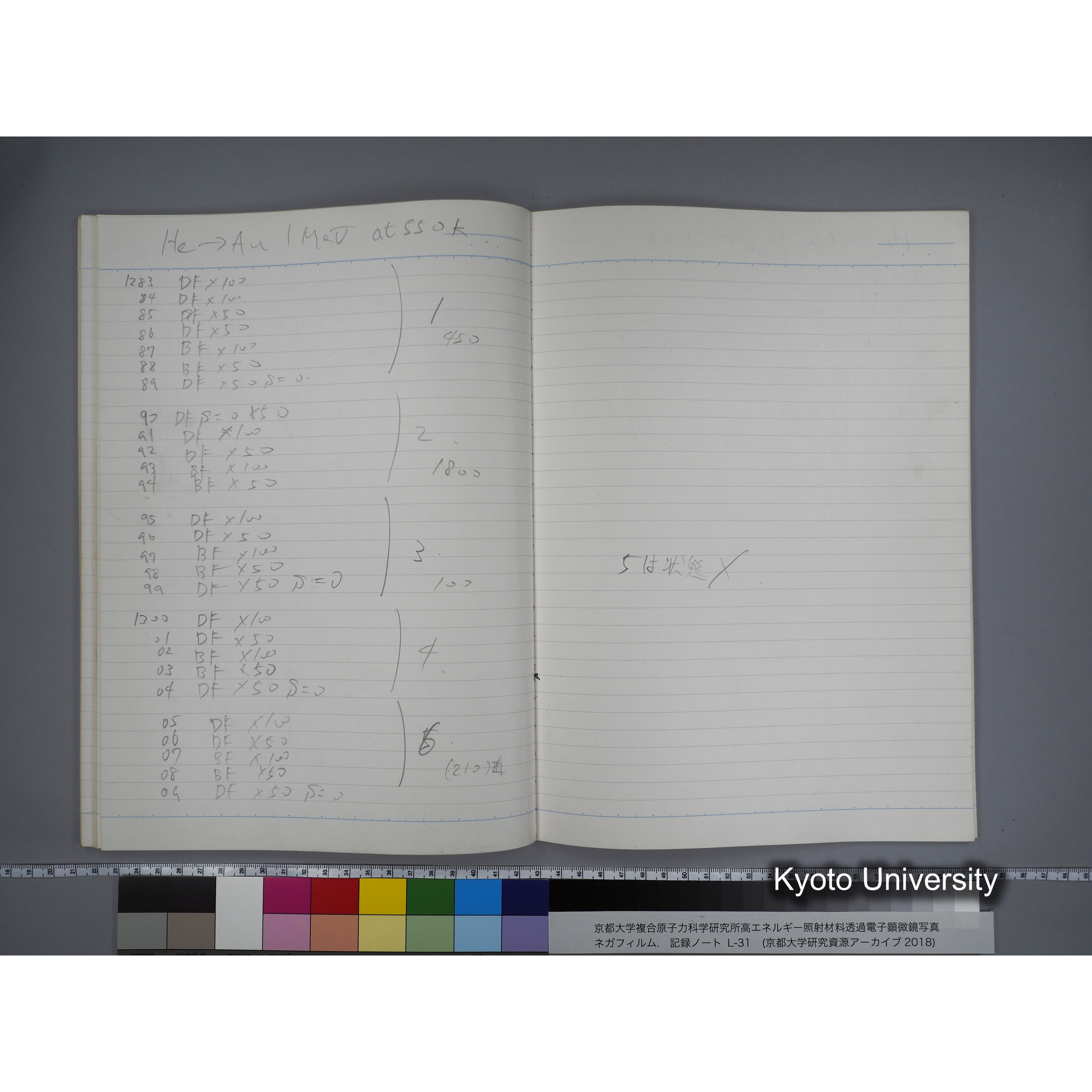 [記録ノート, Lシリーズ] L31 '95.2.5〜. (42)