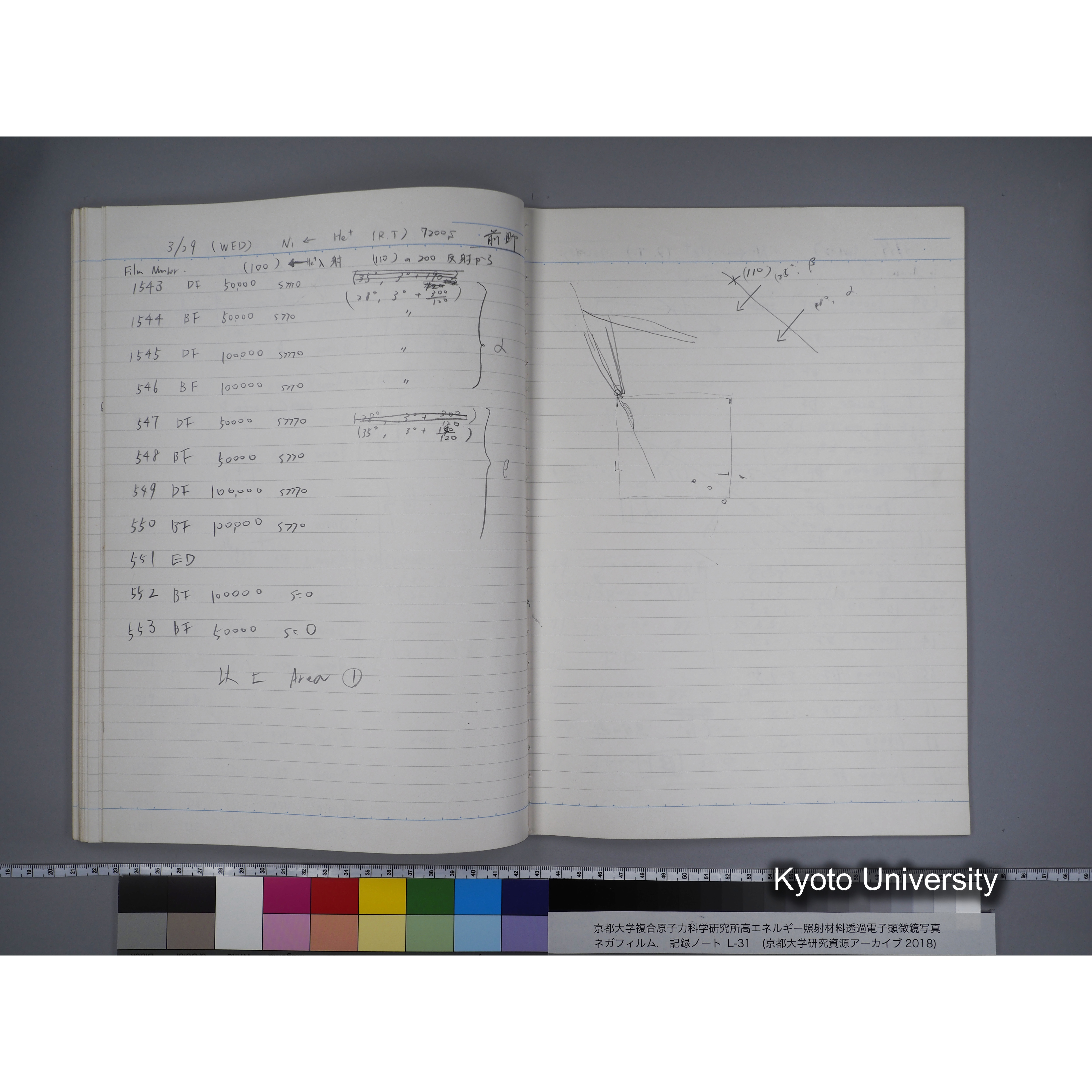 [記録ノート, Lシリーズ] L31 '95.2.5〜. (54)