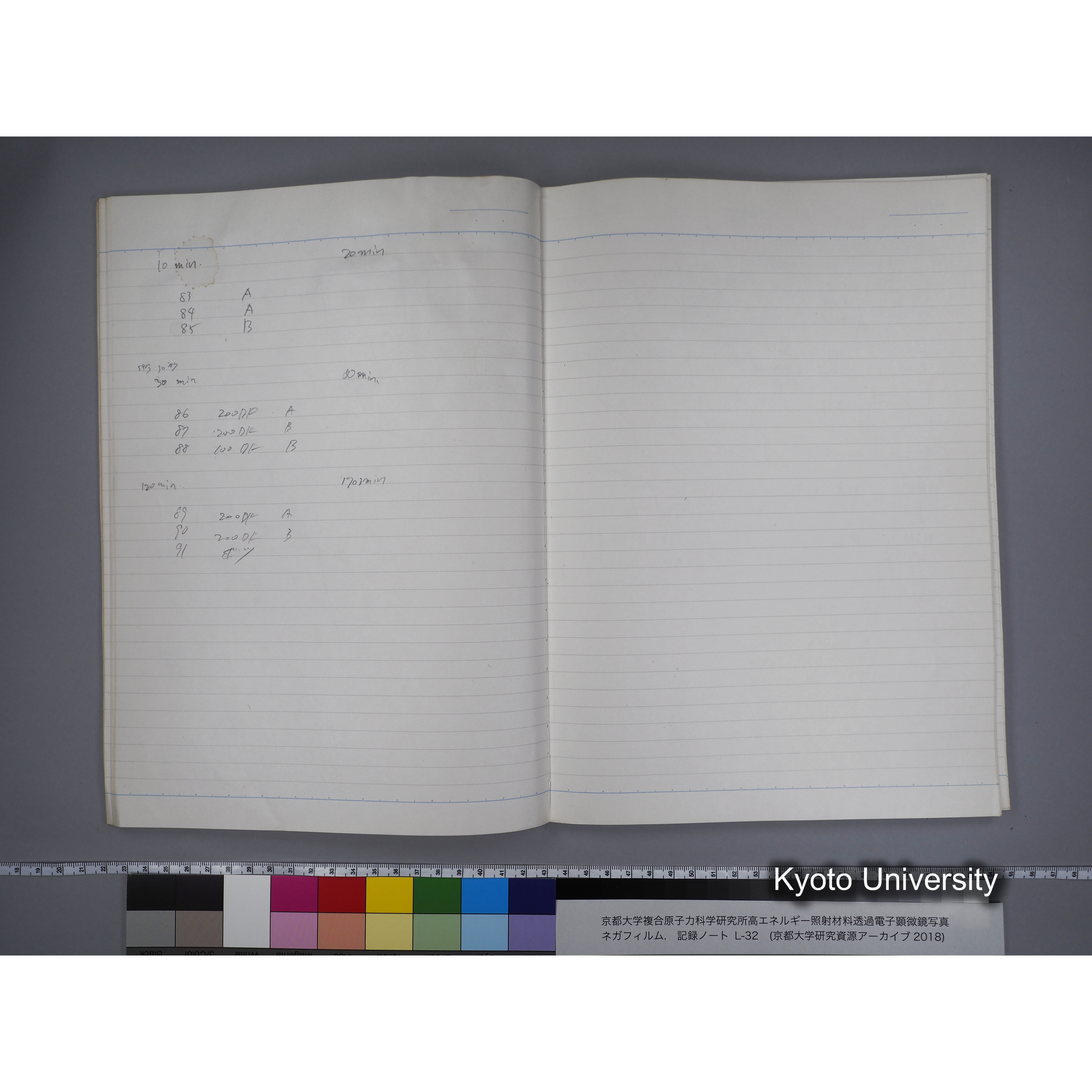 [記録ノート, Lシリーズ] L32 '95.4.22〜 '95.7.15 (25)