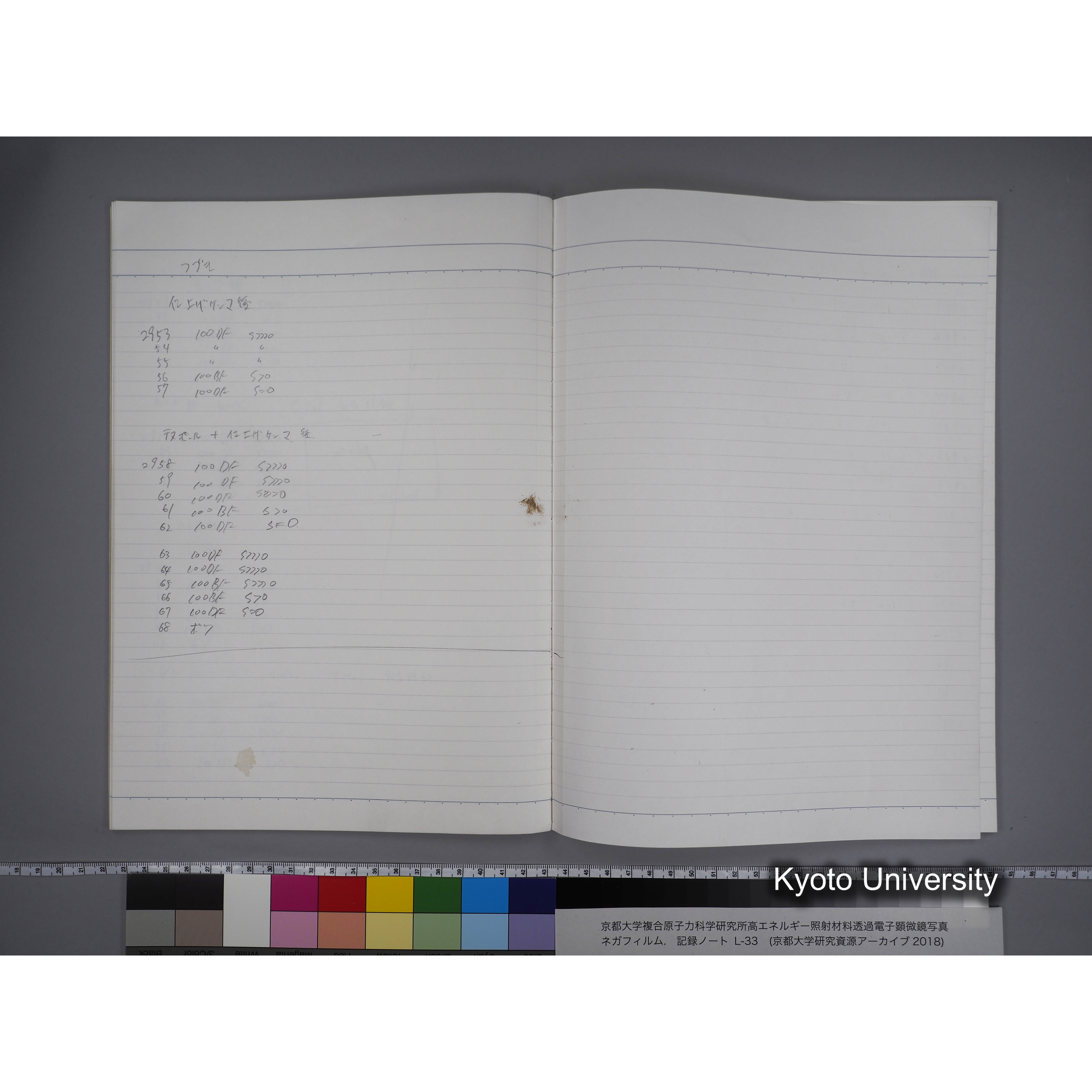 [記録ノート, Lシリーズ] L-33 '95 7.17〜10.16 (22)