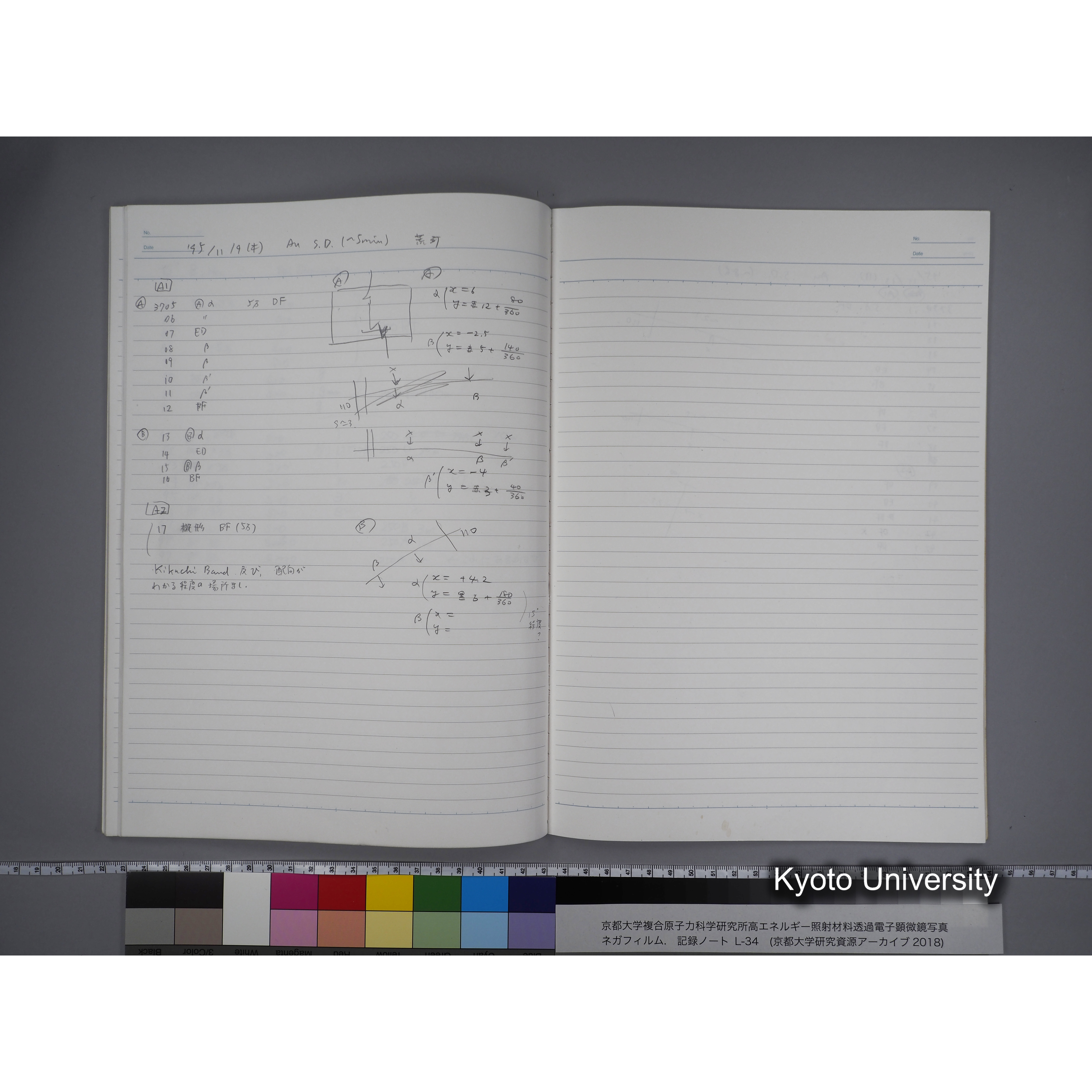 [記録ノート, Lシリーズ] L-34 '95.oct. 10.17 〜11.24 (31)