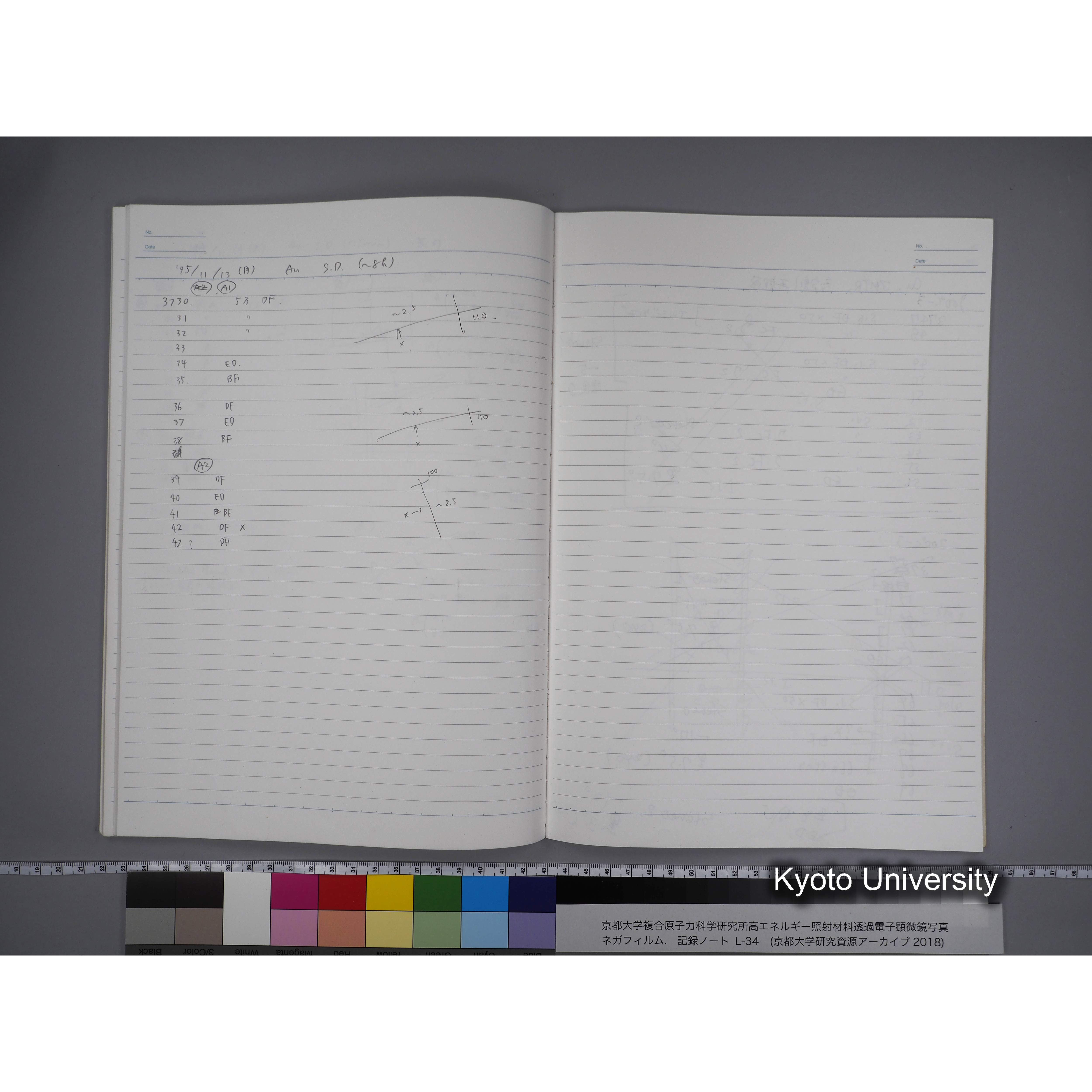 [記録ノート, Lシリーズ] L-34 '95.oct. 10.17 〜11.24 (32)