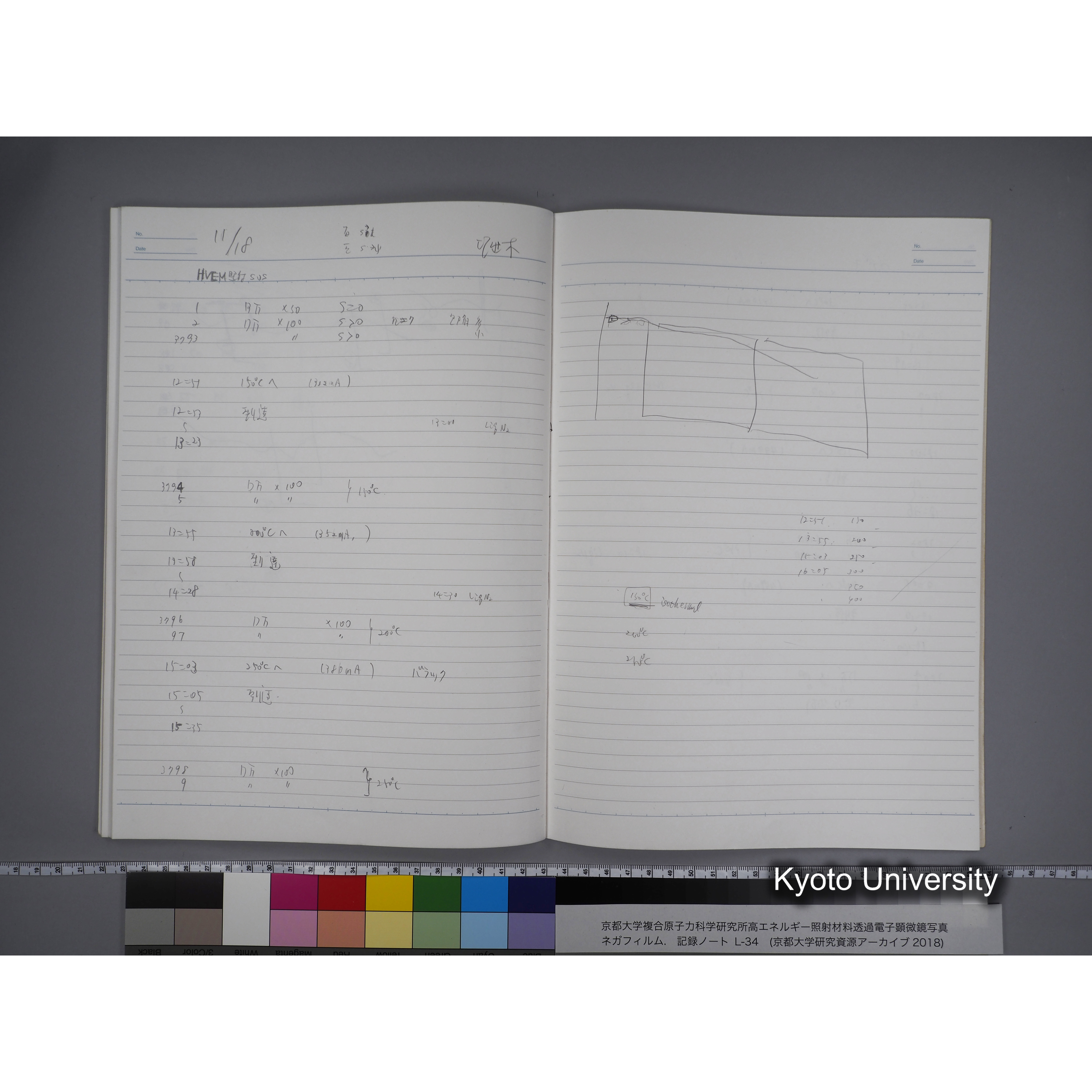 [記録ノート, Lシリーズ] L-34 '95.oct. 10.17 〜11.24 (35)