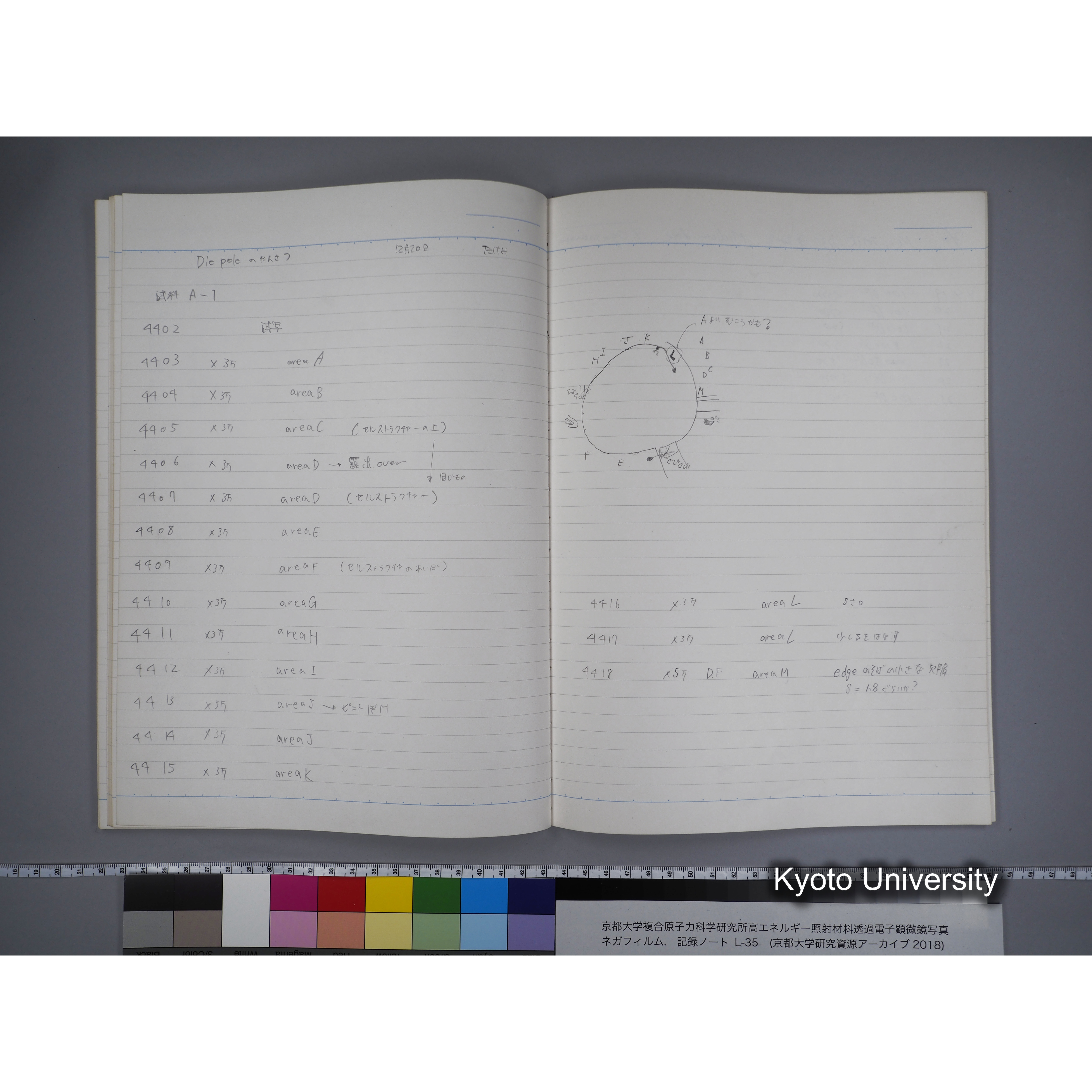 [記録ノート, Lシリーズ] L-35 '95.Nov.- 11.25〜1.16 (43)