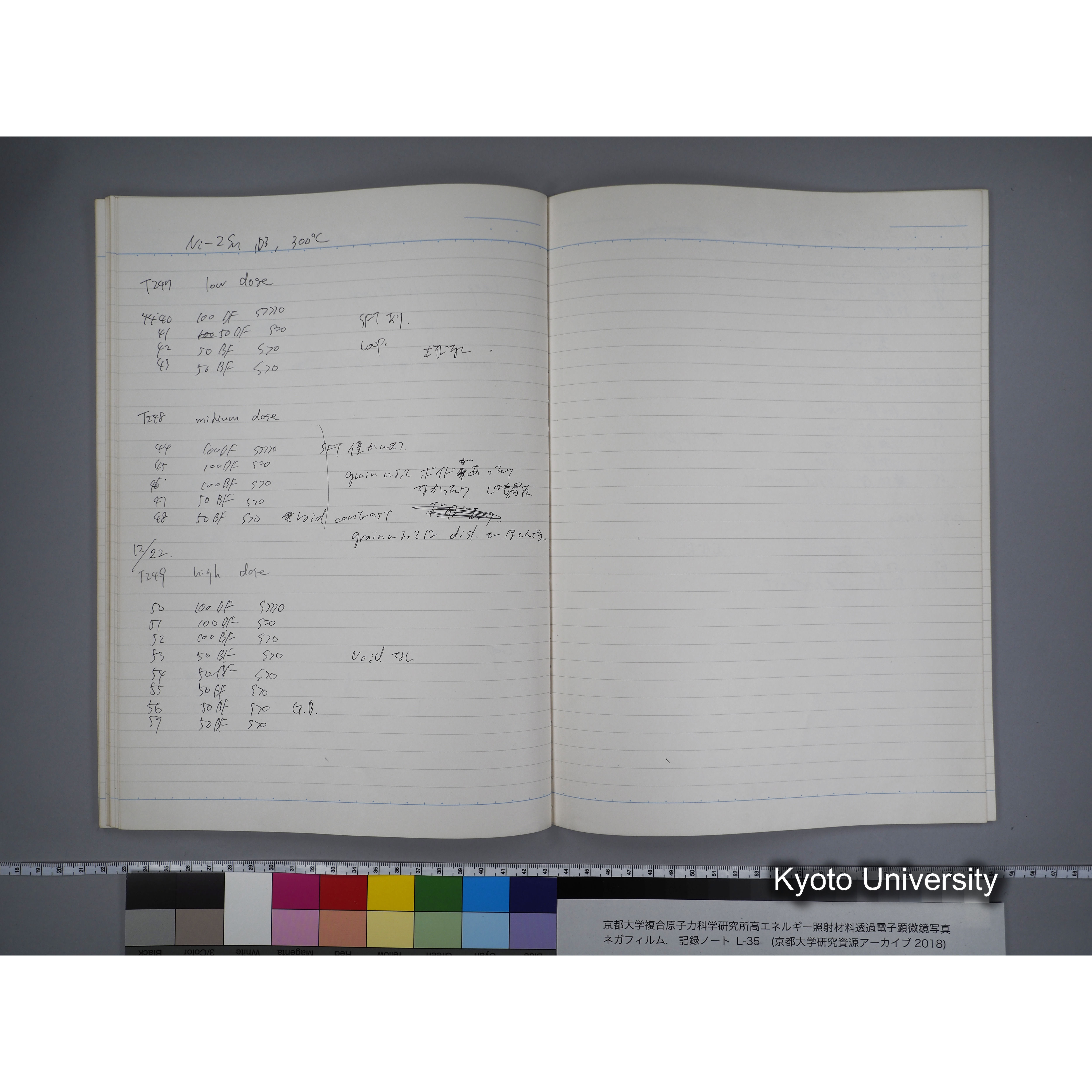 [記録ノート, Lシリーズ] L-35 '95.Nov.- 11.25〜1.16 (46)