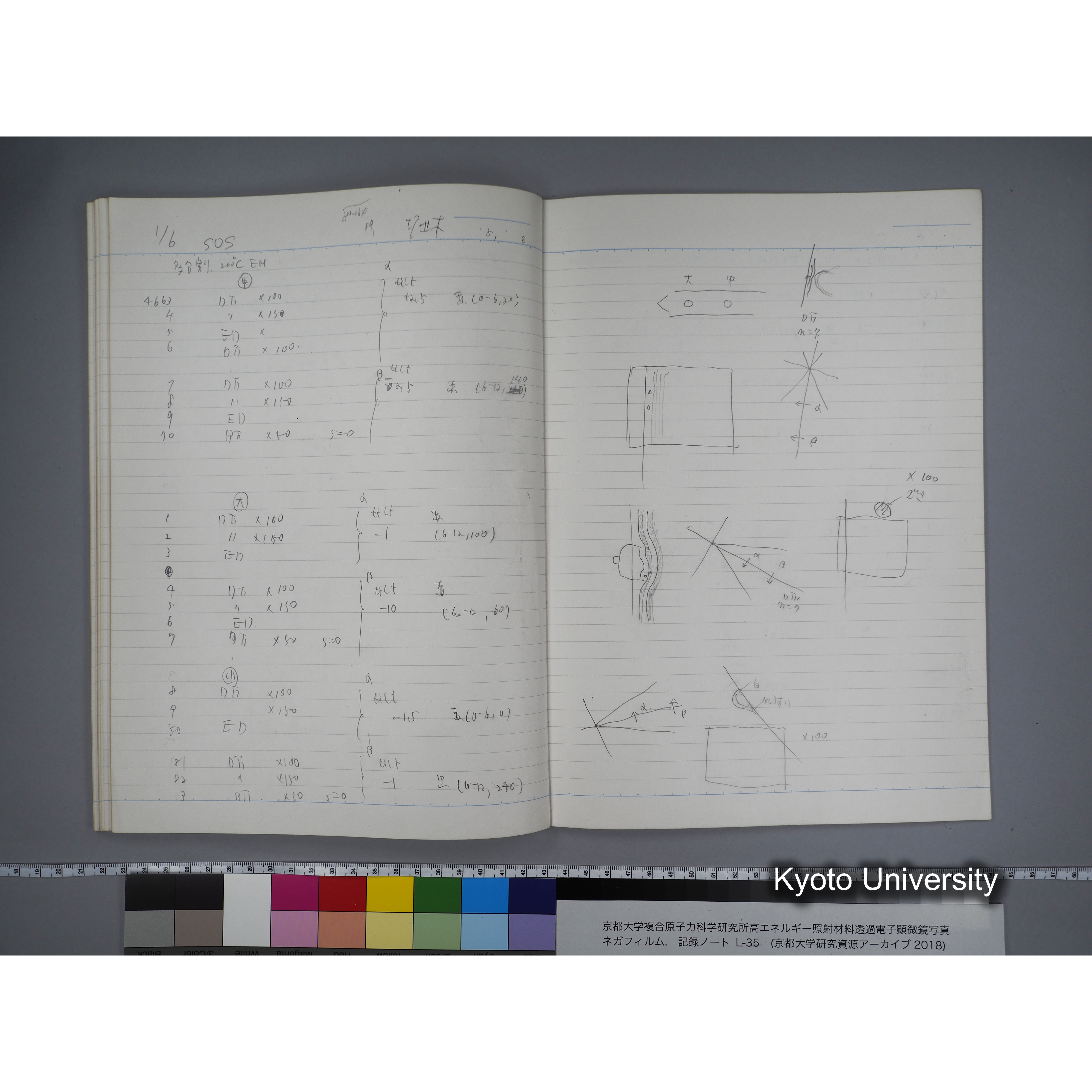 [記録ノート, Lシリーズ] L-35 '95.Nov.- 11.25〜1.16 (58)