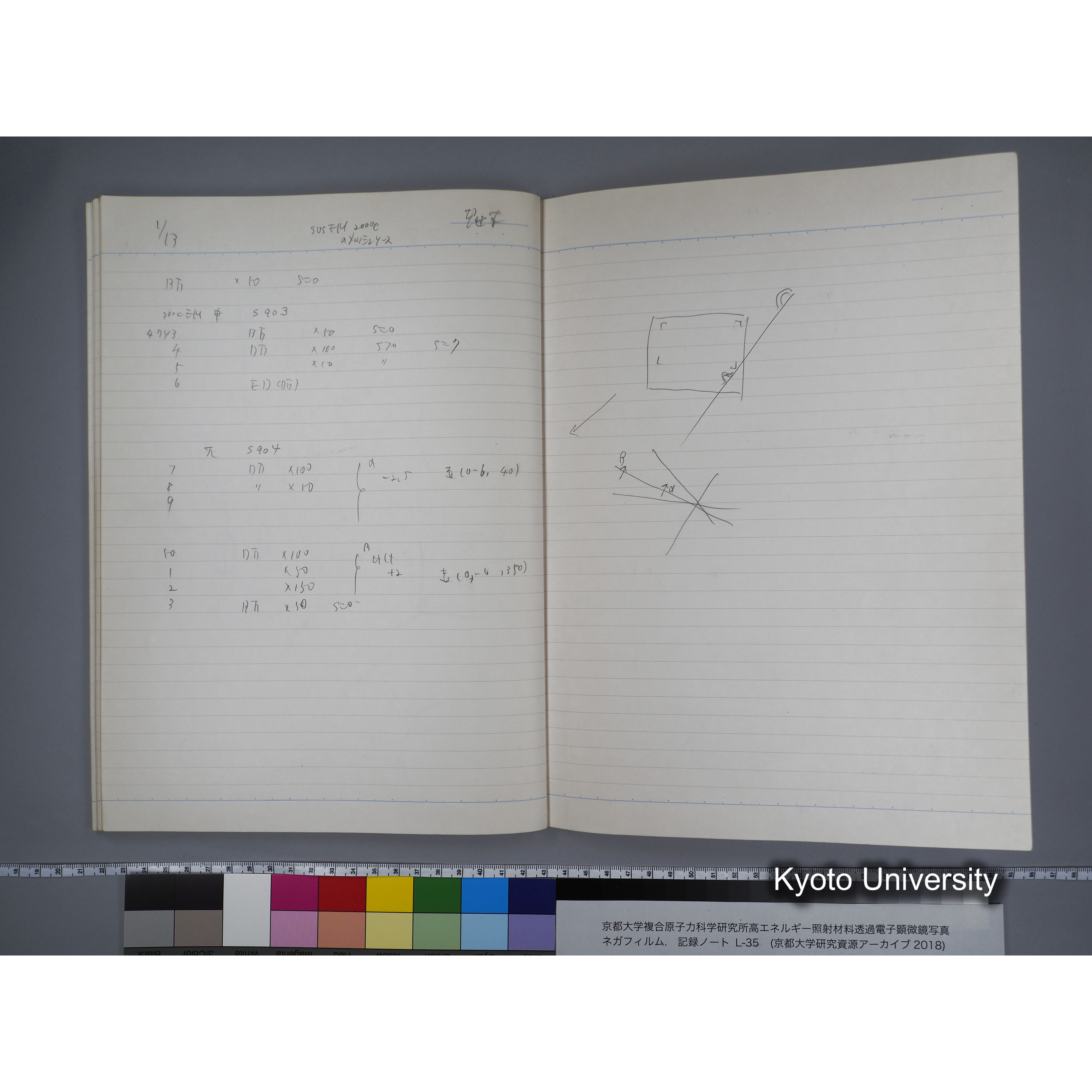 [記録ノート, Lシリーズ] L-35 '95.Nov.- 11.25〜1.16 (62)