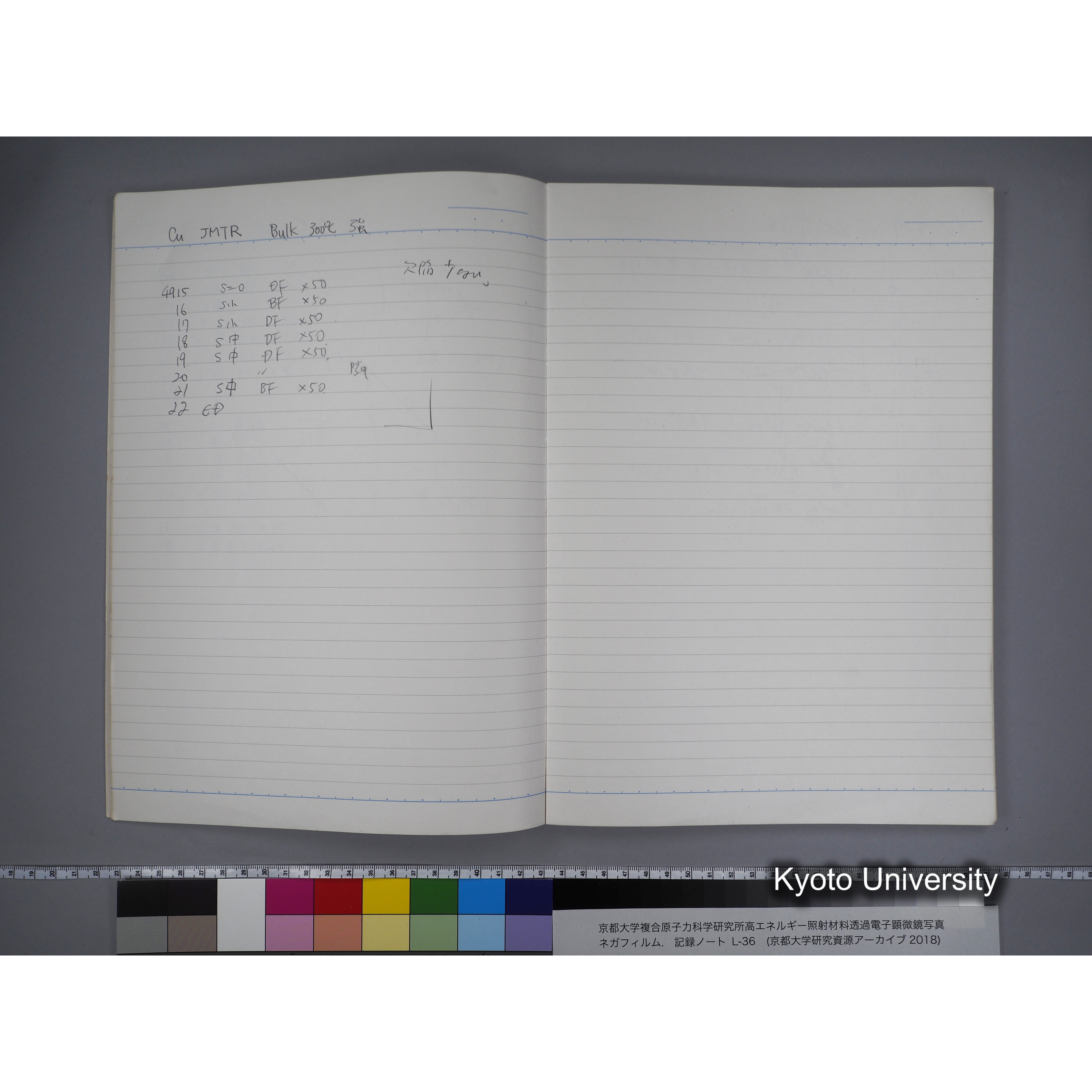 [記録ノート, Lシリーズ] L-36 '96 Jan. 1.19〜7.5 (10)