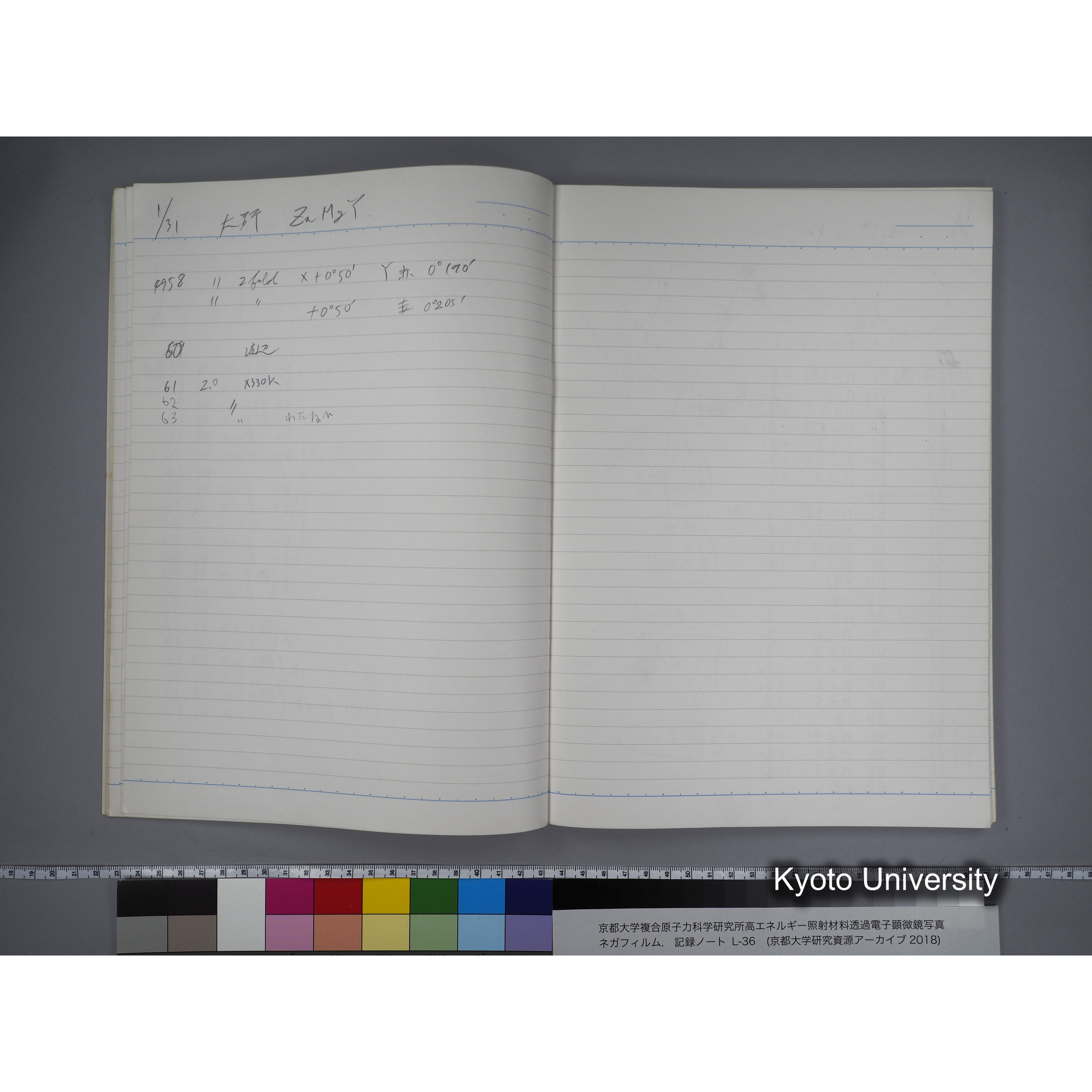 [記録ノート, Lシリーズ] L-36 '96 Jan. 1.19〜7.5 (13)