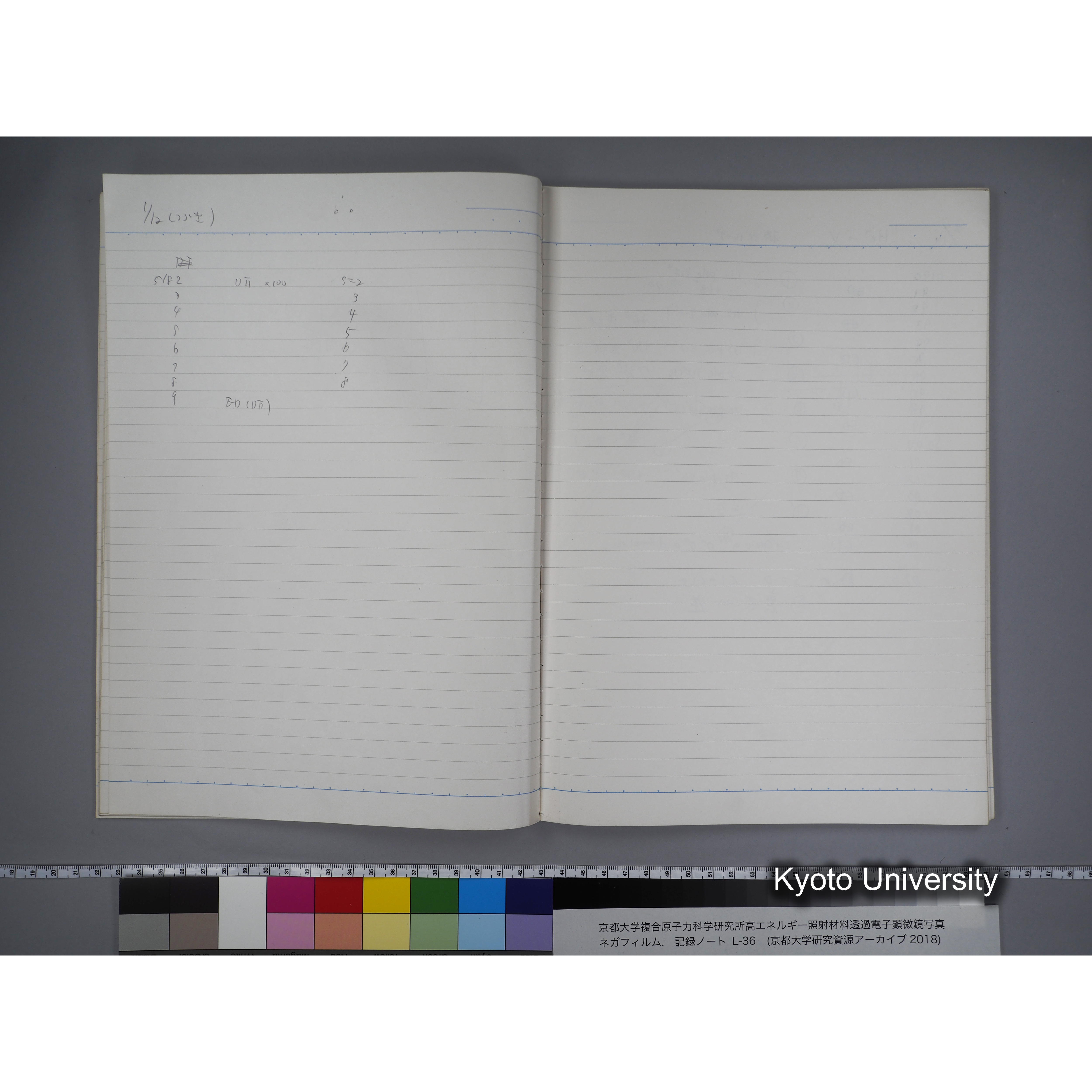 [記録ノート, Lシリーズ] L-36 '96 Jan. 1.19〜7.5 (20)