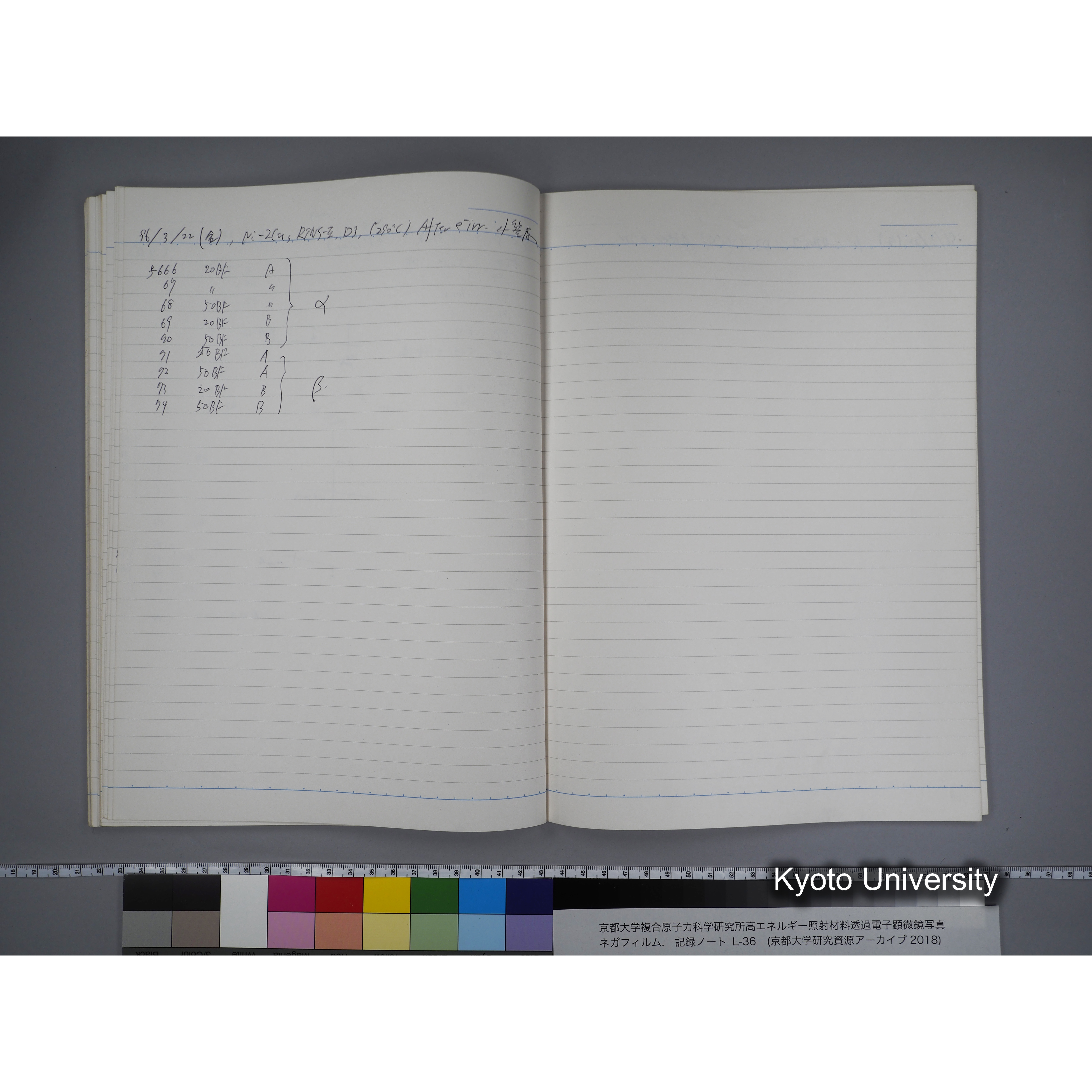 [記録ノート, Lシリーズ] L-36 '96 Jan. 1.19〜7.5 (45)