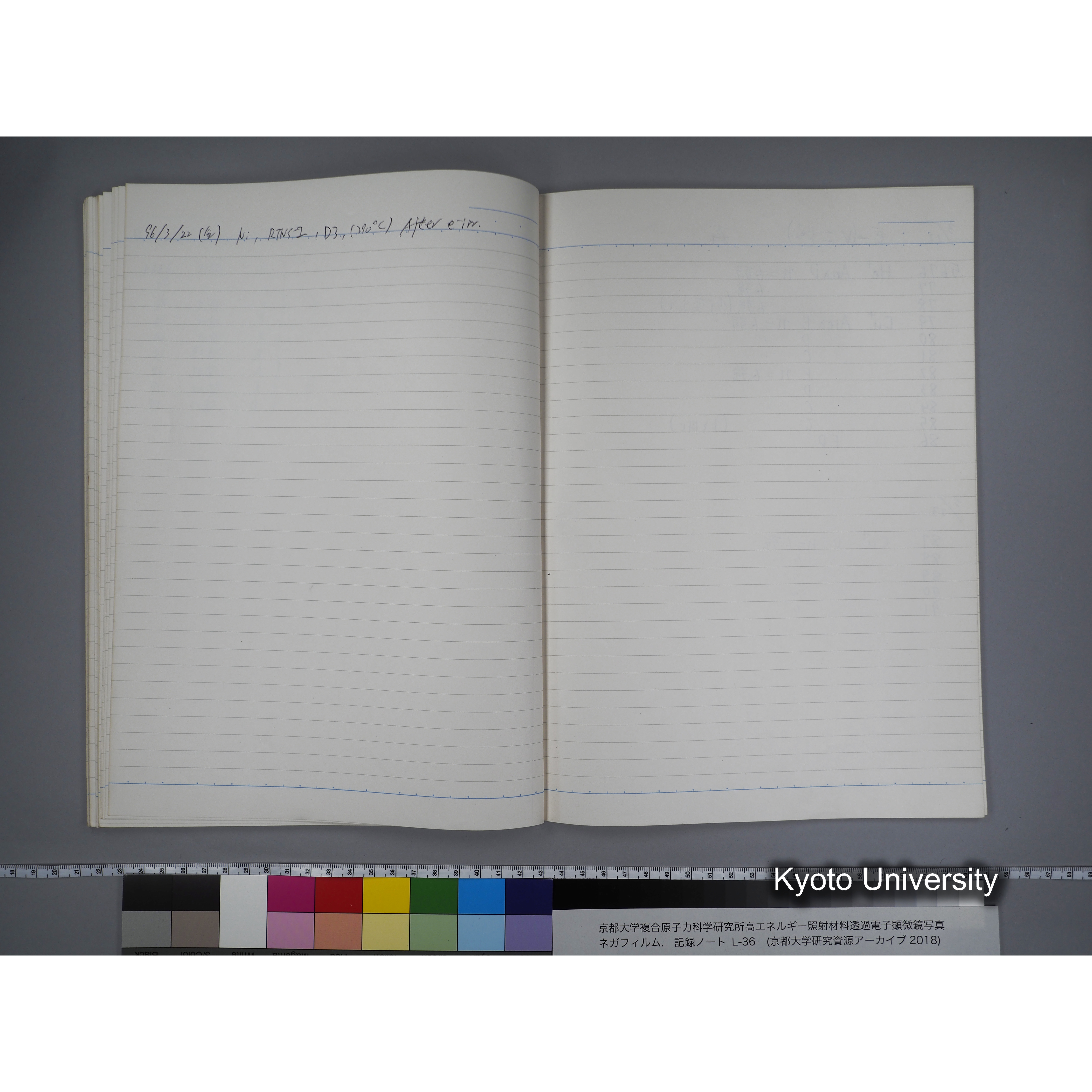 [記録ノート, Lシリーズ] L-36 '96 Jan. 1.19〜7.5 (46)