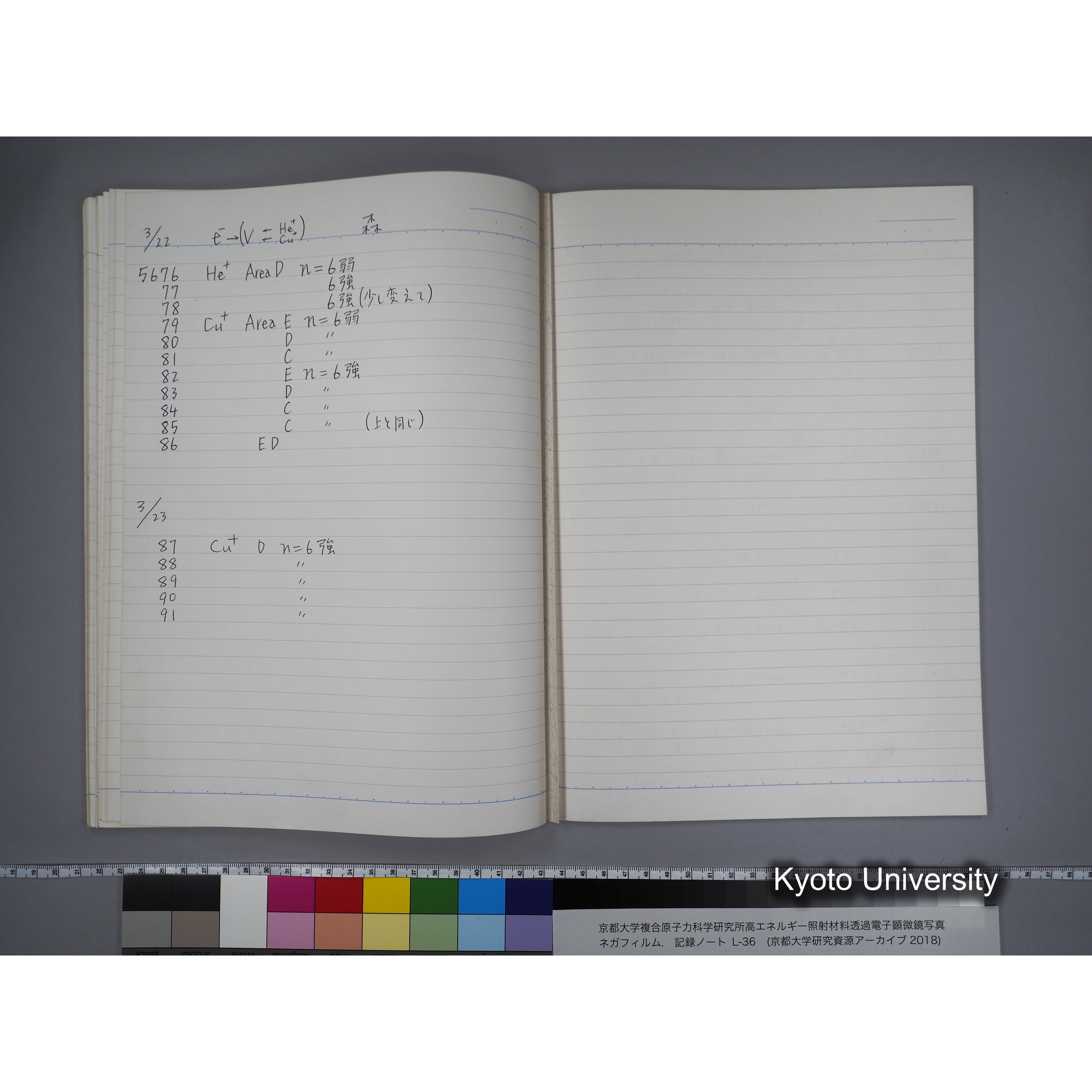 [記録ノート, Lシリーズ] L-36 '96 Jan. 1.19〜7.5 (47)