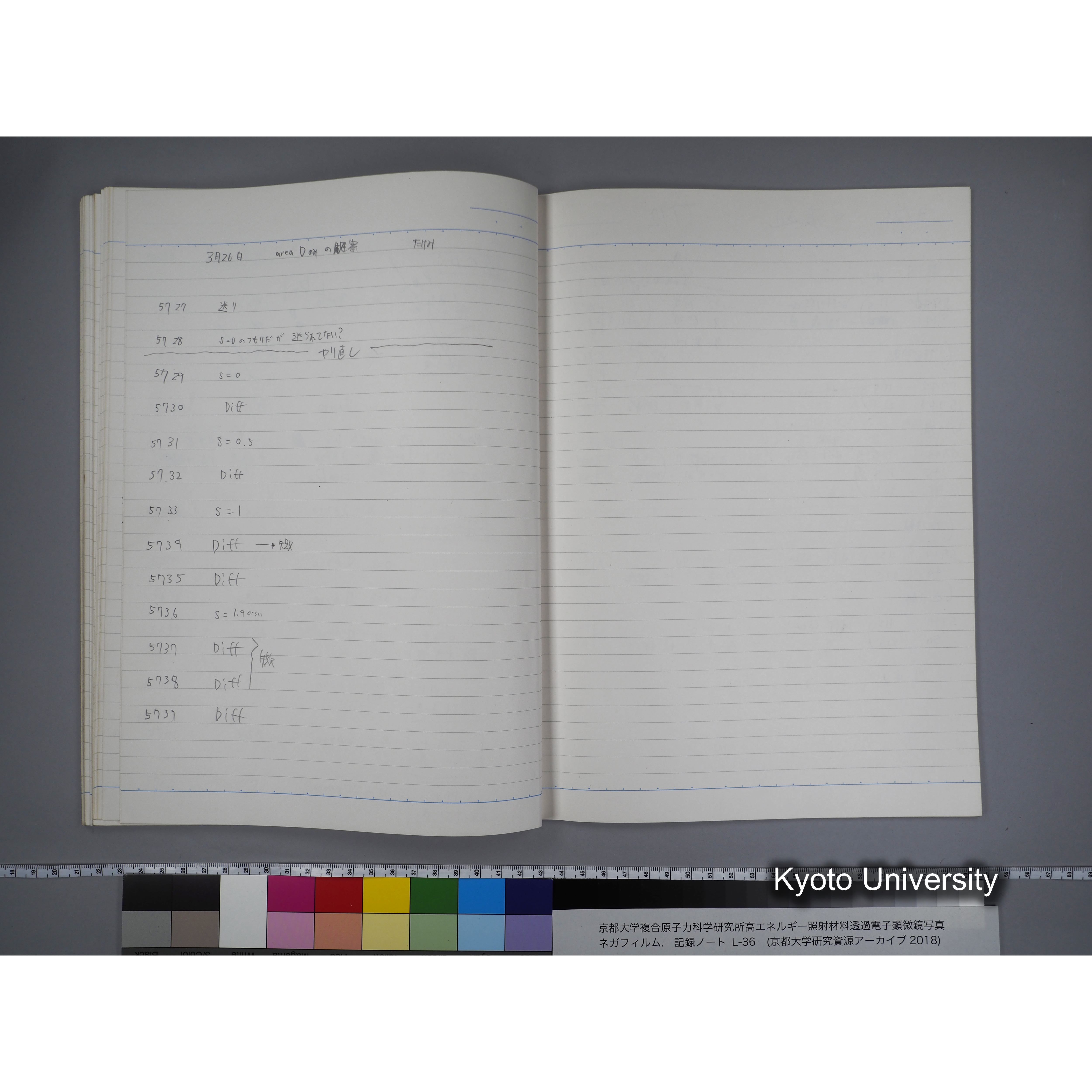 [記録ノート, Lシリーズ] L-36 '96 Jan. 1.19〜7.5 (49)