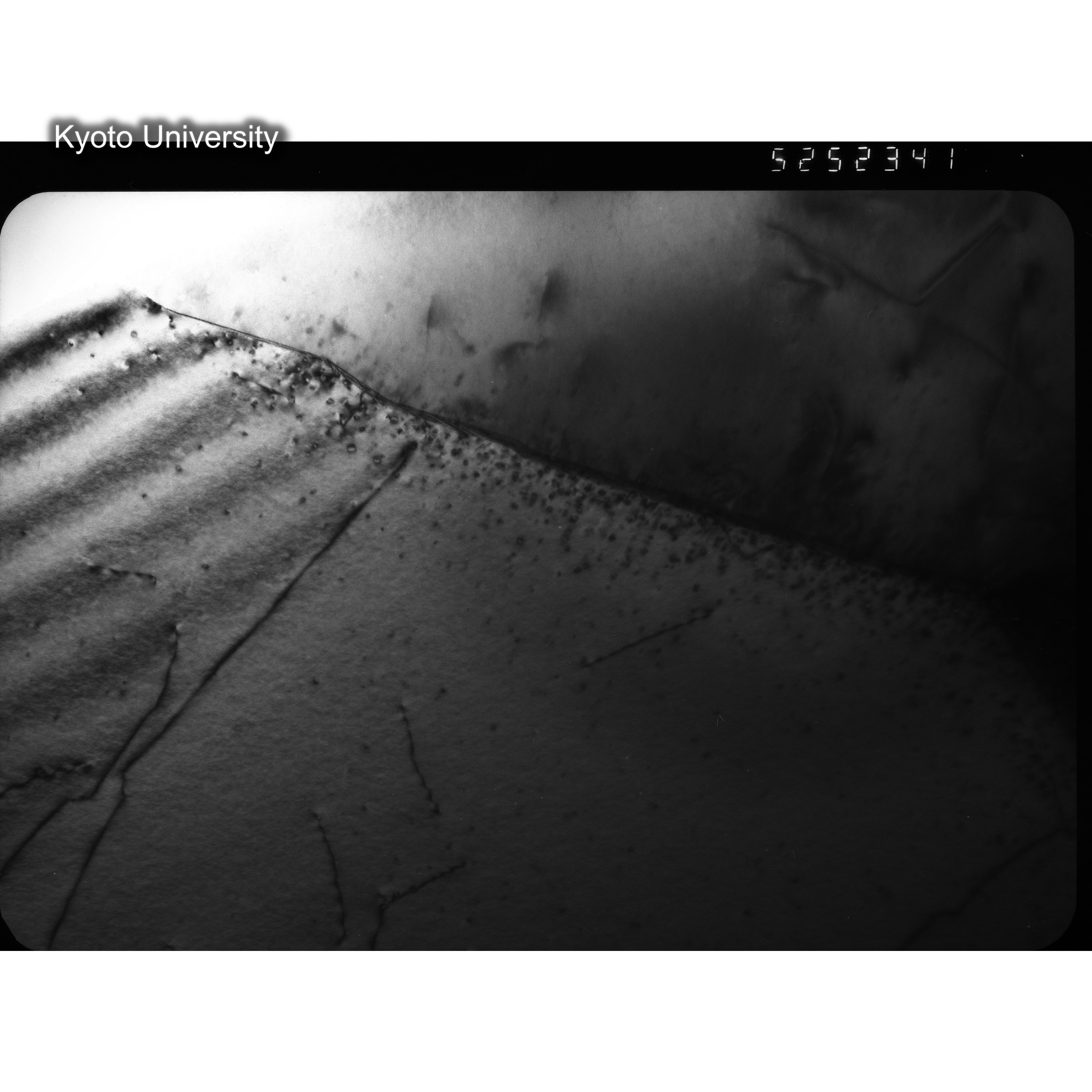 [ネガフィルム, Oシリーズ] O-52341. Ni-2Sn, JMTRcontroll, 300℃　01, BF, 52K. (2)