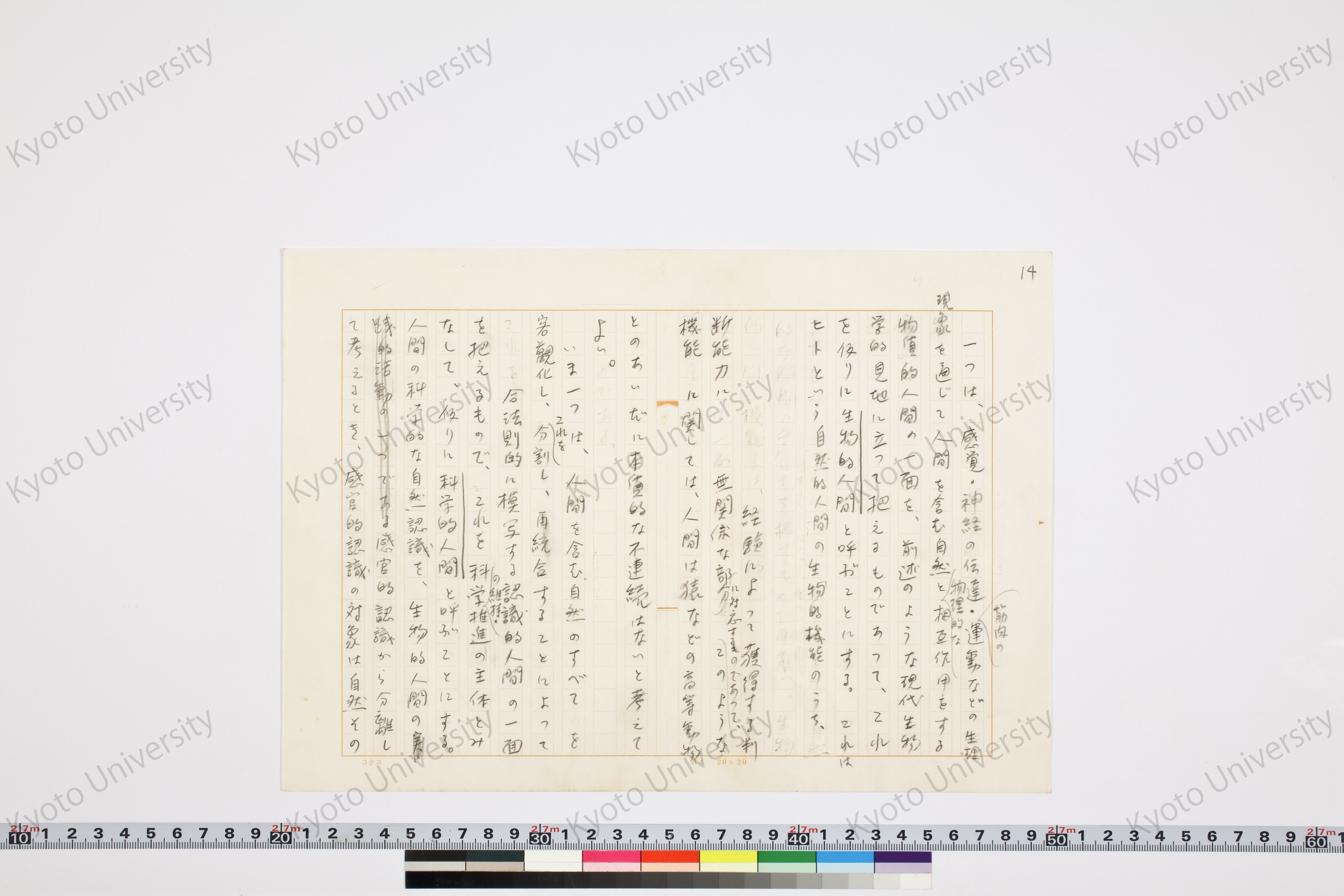 科学的人間と生物的人間─二元的人間像における新層─ (16)