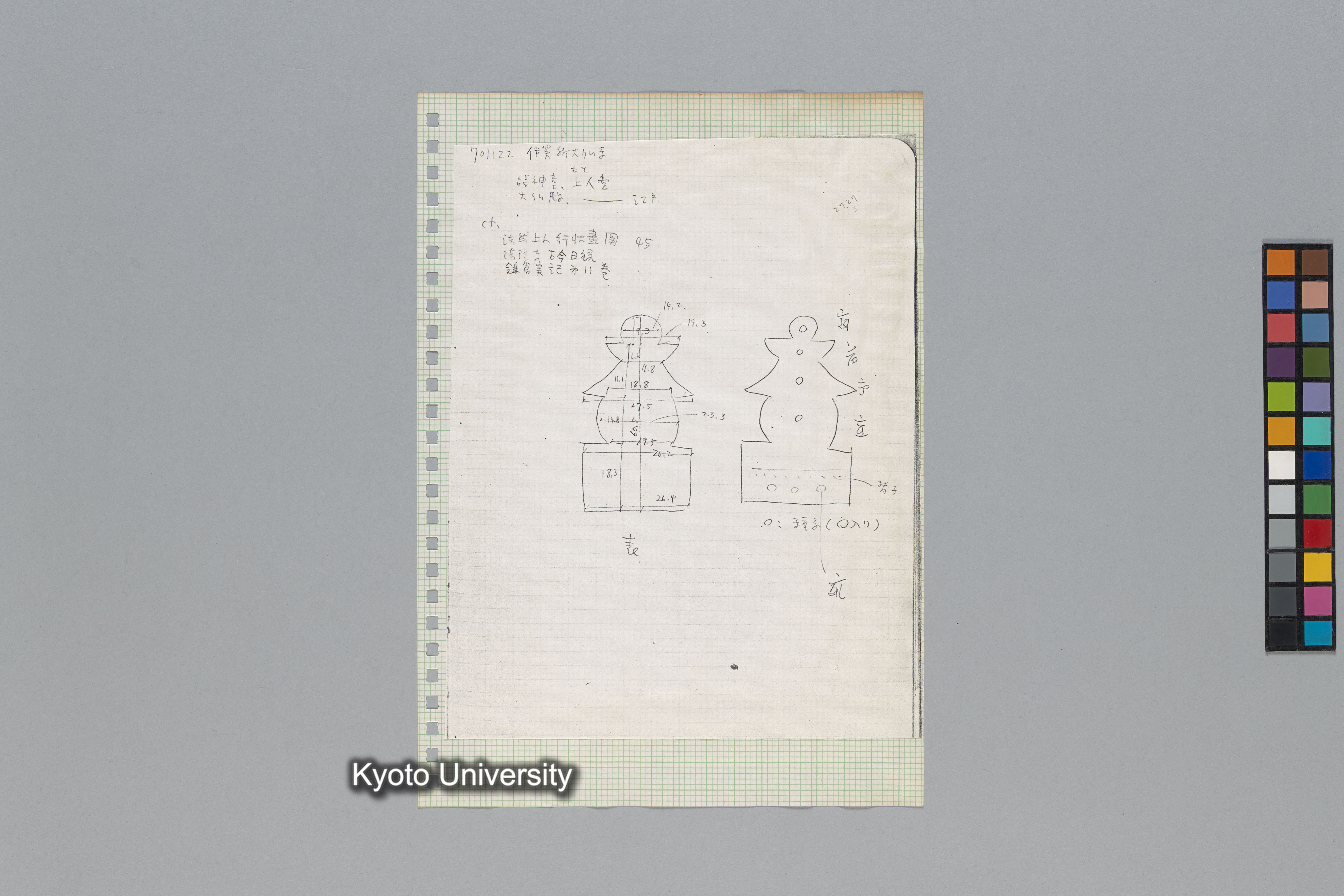 ［韓国調査1974年（S.49年）；中国調査第1回1975年（S50年）；中国調査第二次1977年（S.52年）］ (45)