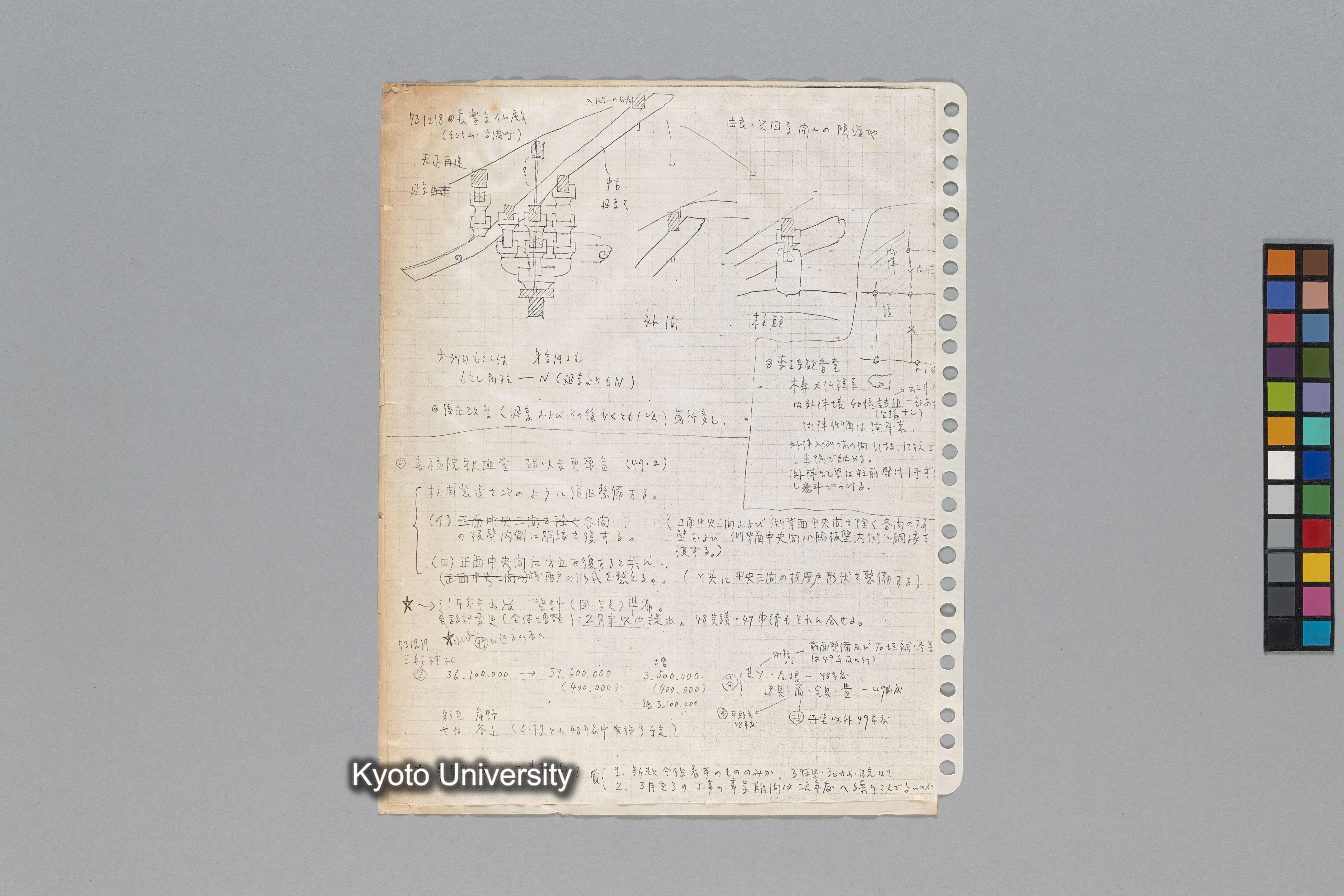 ［韓国調査1974年（S.49年）；中国調査第1回1975年（S50年）；中国調査第二次1977年（S.52年）］ (98)