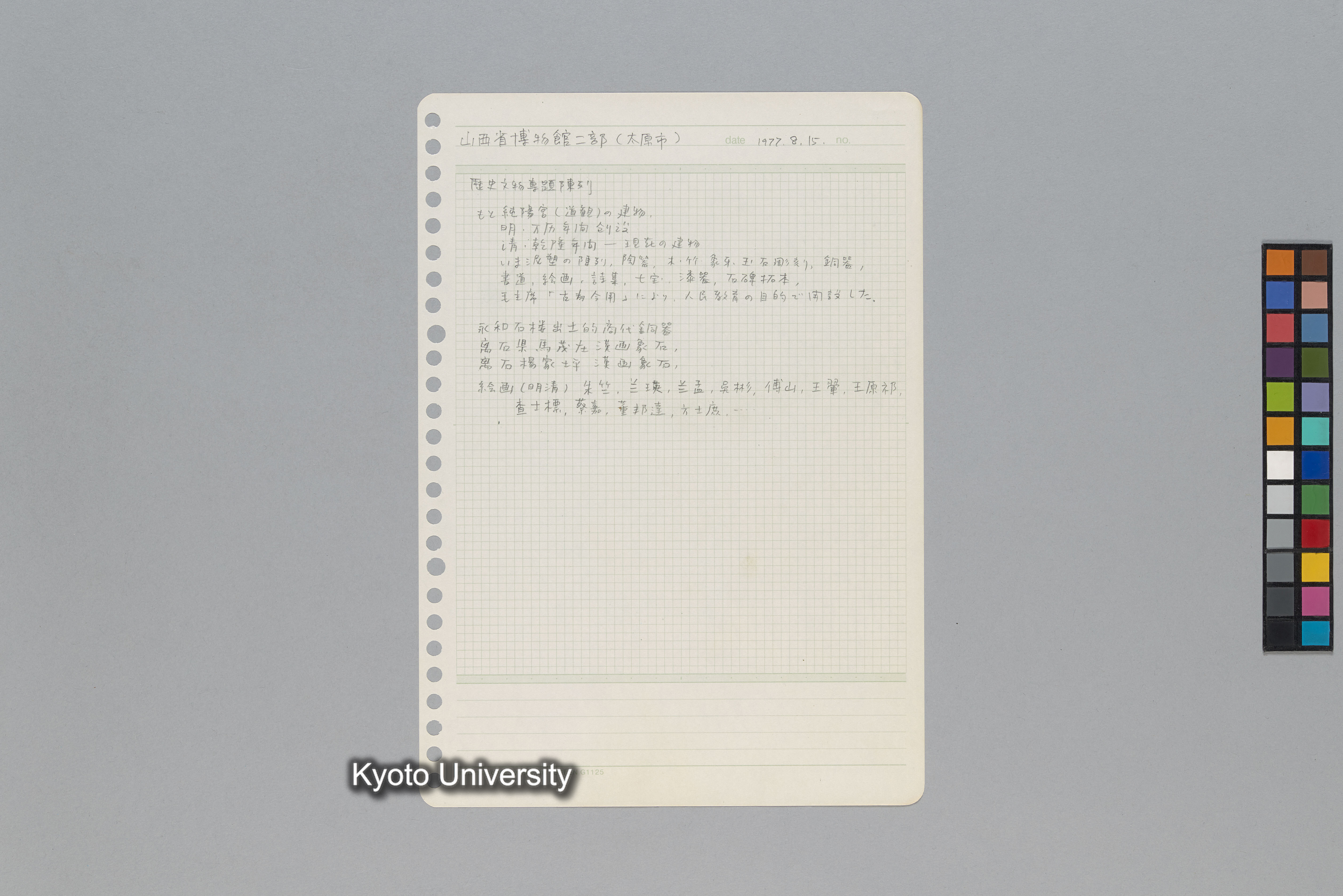 ［韓国調査1974年（S.49年）；中国調査第1回1975年（S50年）；中国調査第二次1977年（S.52年）］ (195)