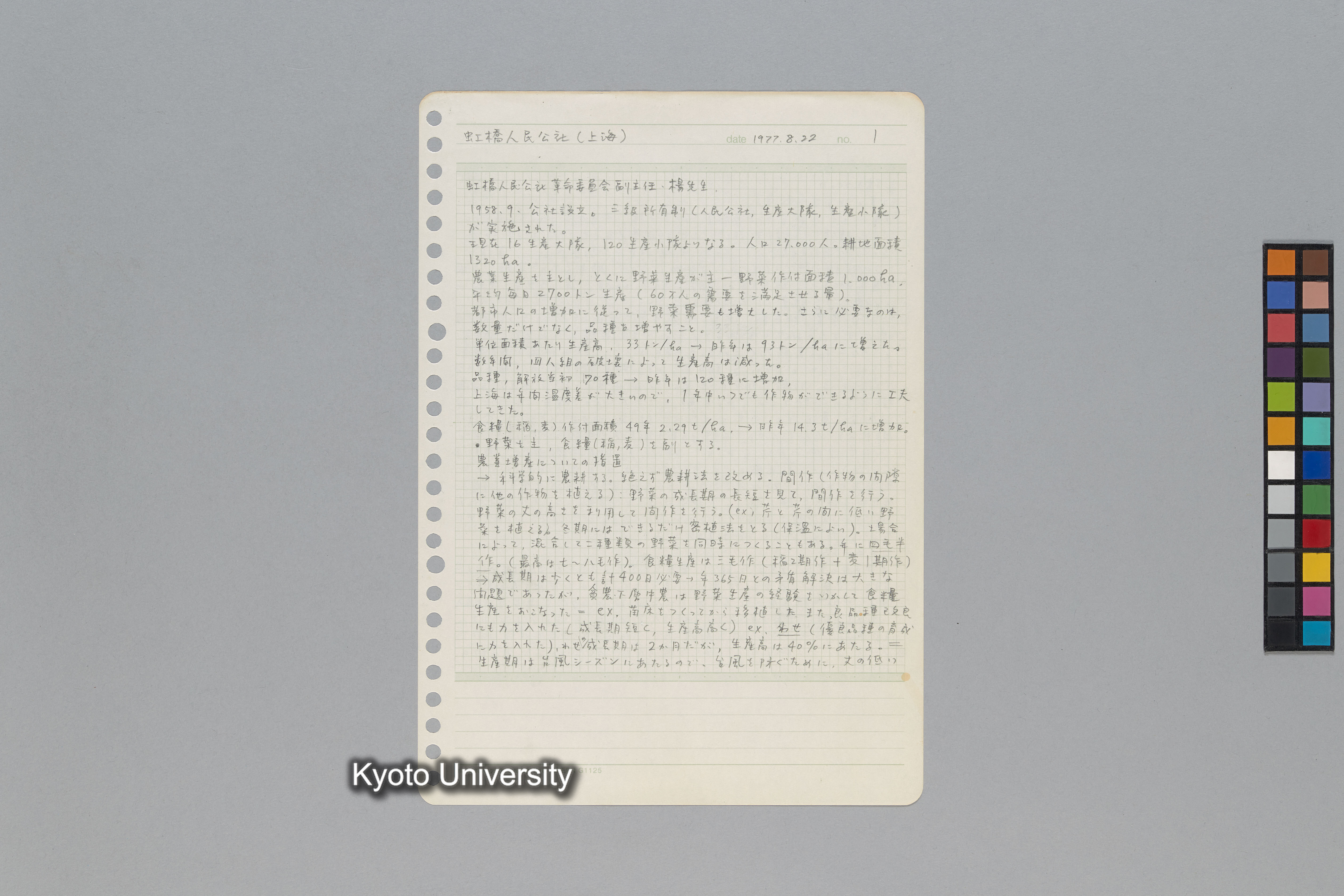 ［韓国調査1974年（S.49年）；中国調査第1回1975年（S50年）；中国調査第二次1977年（S.52年）］ (211)