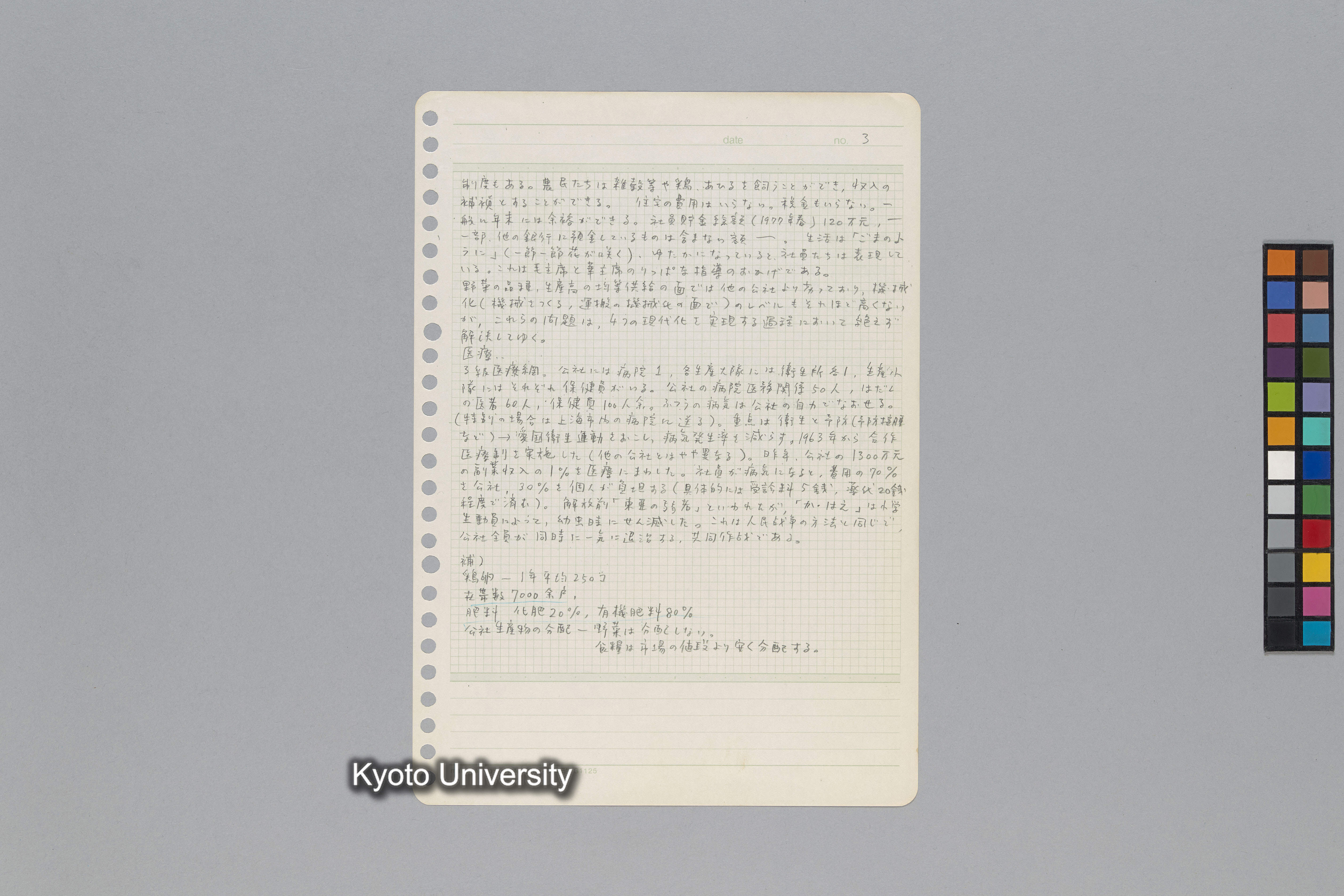 ［韓国調査1974年（S.49年）；中国調査第1回1975年（S50年）；中国調査第二次1977年（S.52年）］ (213)